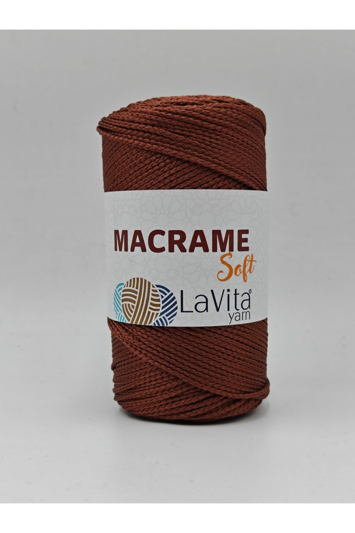 LaVita Macrame Soft El Örgü İpi %100 Polyester 200gr (7127 TOPRAK)