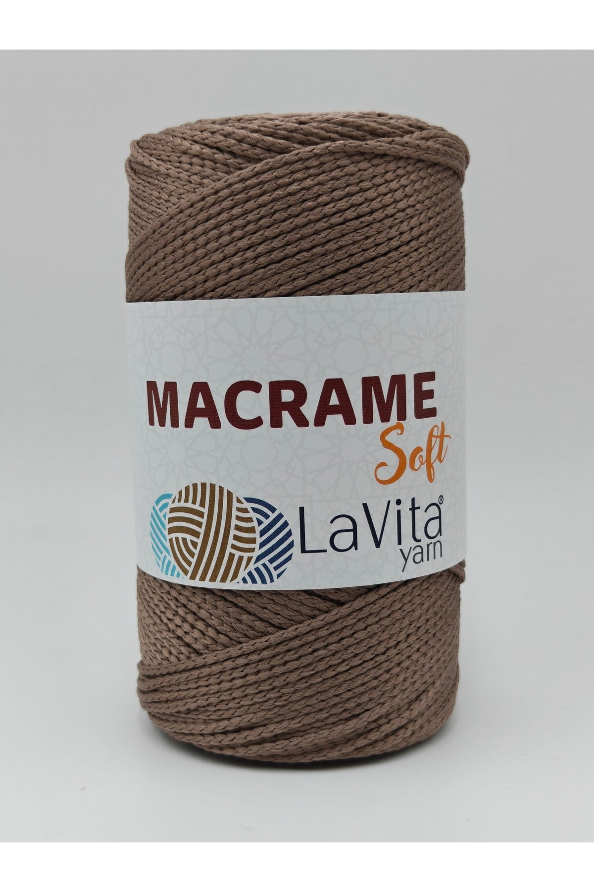 LaVita Macrame Soft El Örgü İpi %100 Polyester 200gr (7127 TOPRAK)