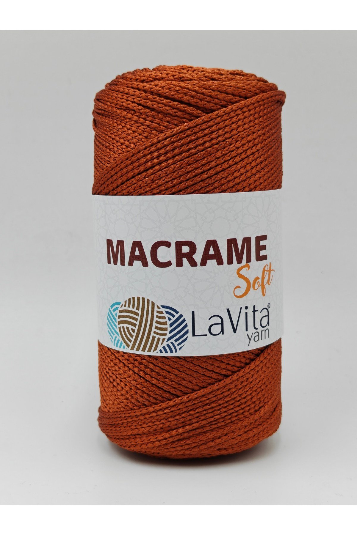 LaVita Macrame Soft El Örgü İpi %100 Polyester 200gr (3103 KİREMİT)