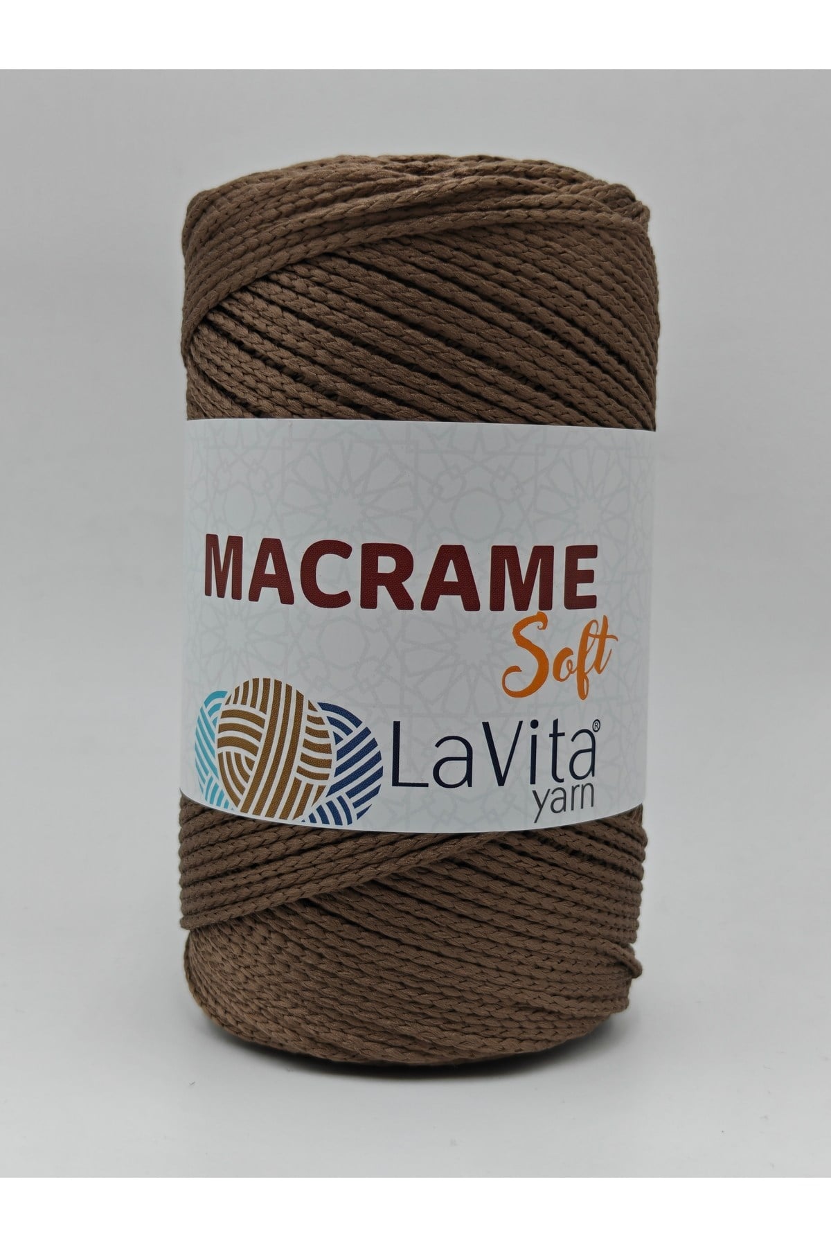LaVita Macrame Soft El Örgü İpi %100 Polyester 200gr (7014 TOPRAK)