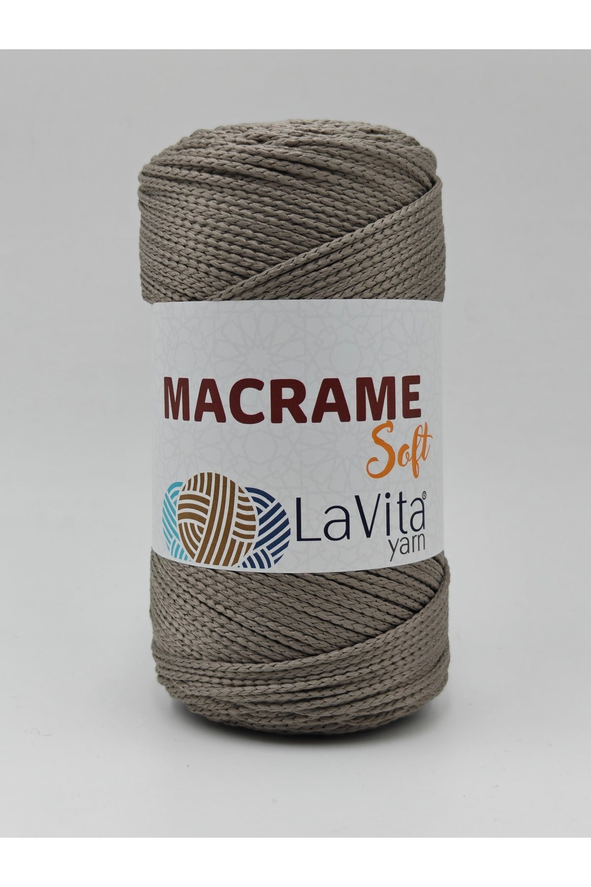 LaVita Macrame Soft El Örgü İpi %100 Polyester 200gr (6040 GRİ)
