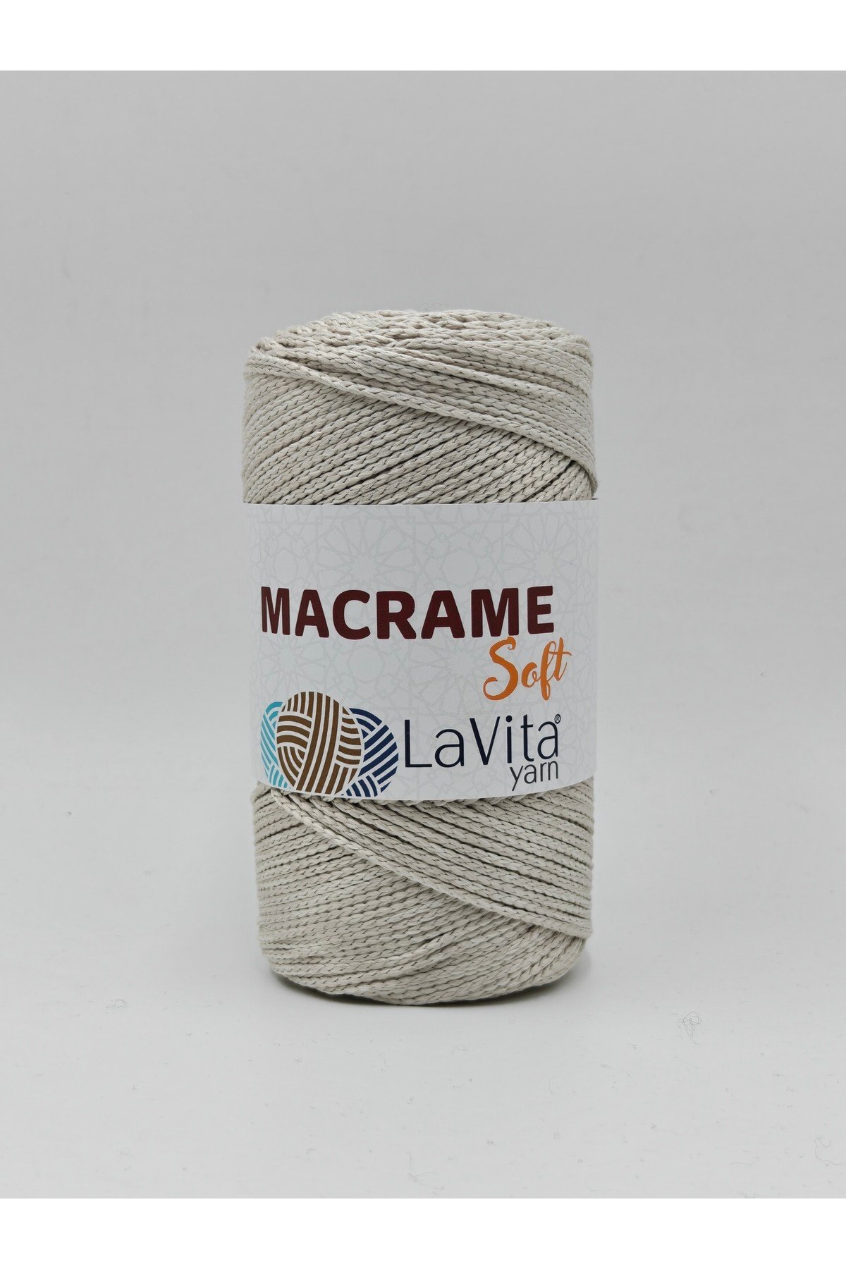 LaVita Macrame Soft El Örgü İpi %100 Polyester 200gr (1048 KOYU KREM)