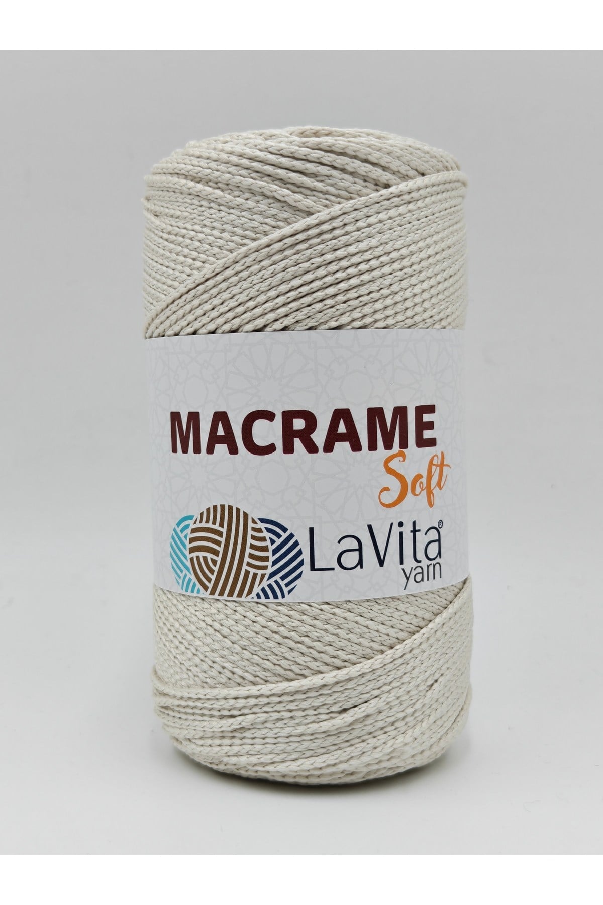 LaVita Macrame Soft El Örgü İpi %100 Polyester 200gr (1047 KREM)