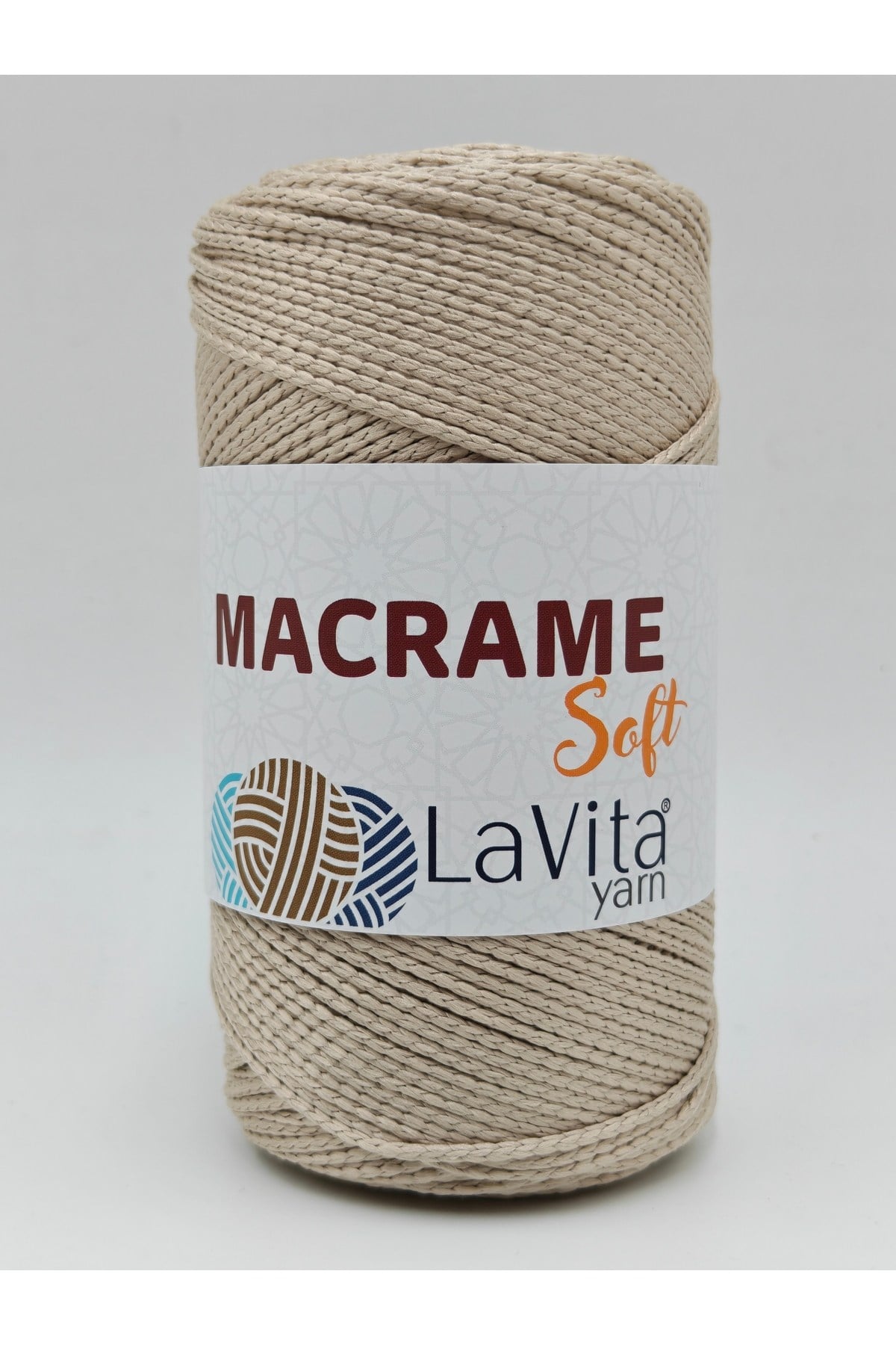 LaVita Macrame Soft El Örgü İpi %100 Polyester 200gr (1046 BEJ)
