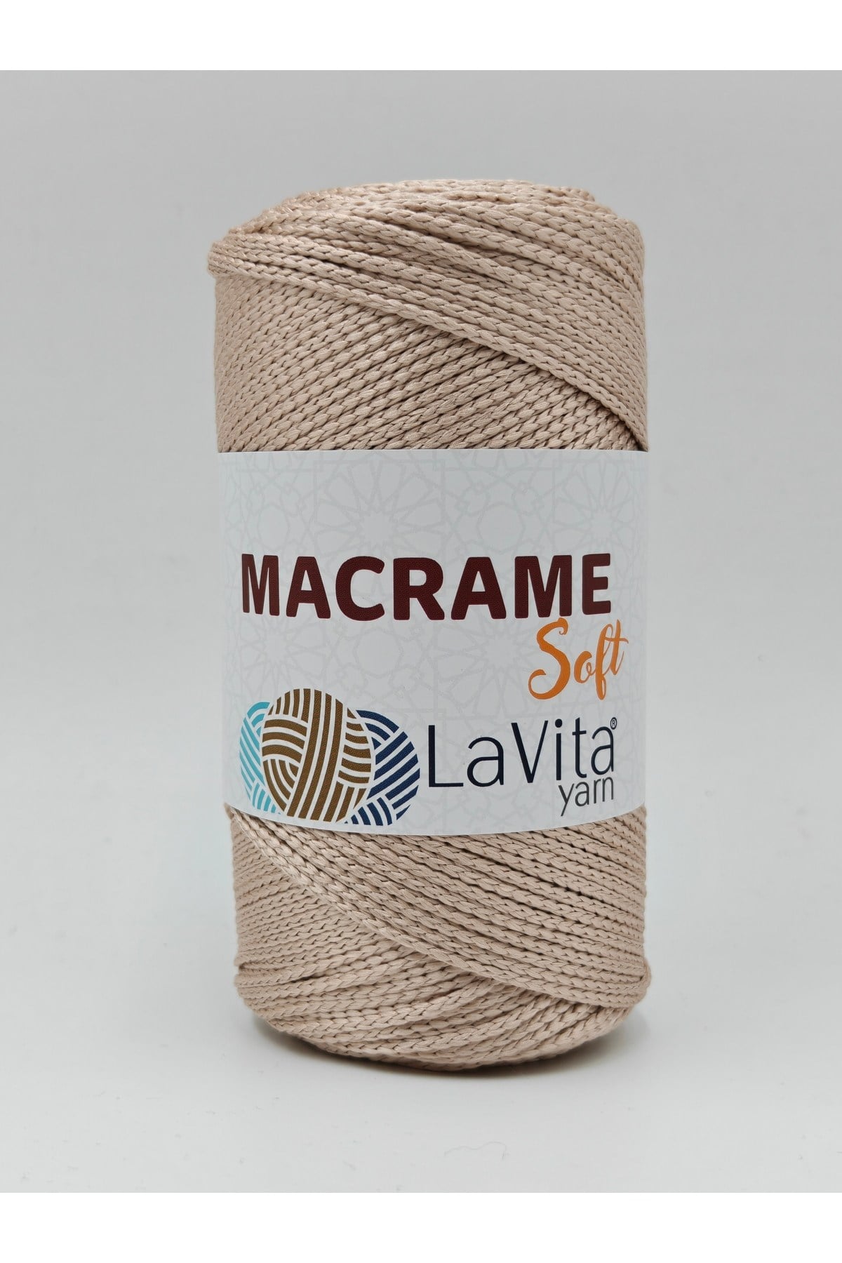 LaVita Macrame Soft El Örgü İpi %100 Polyester 200gr (4001 PUDRA)