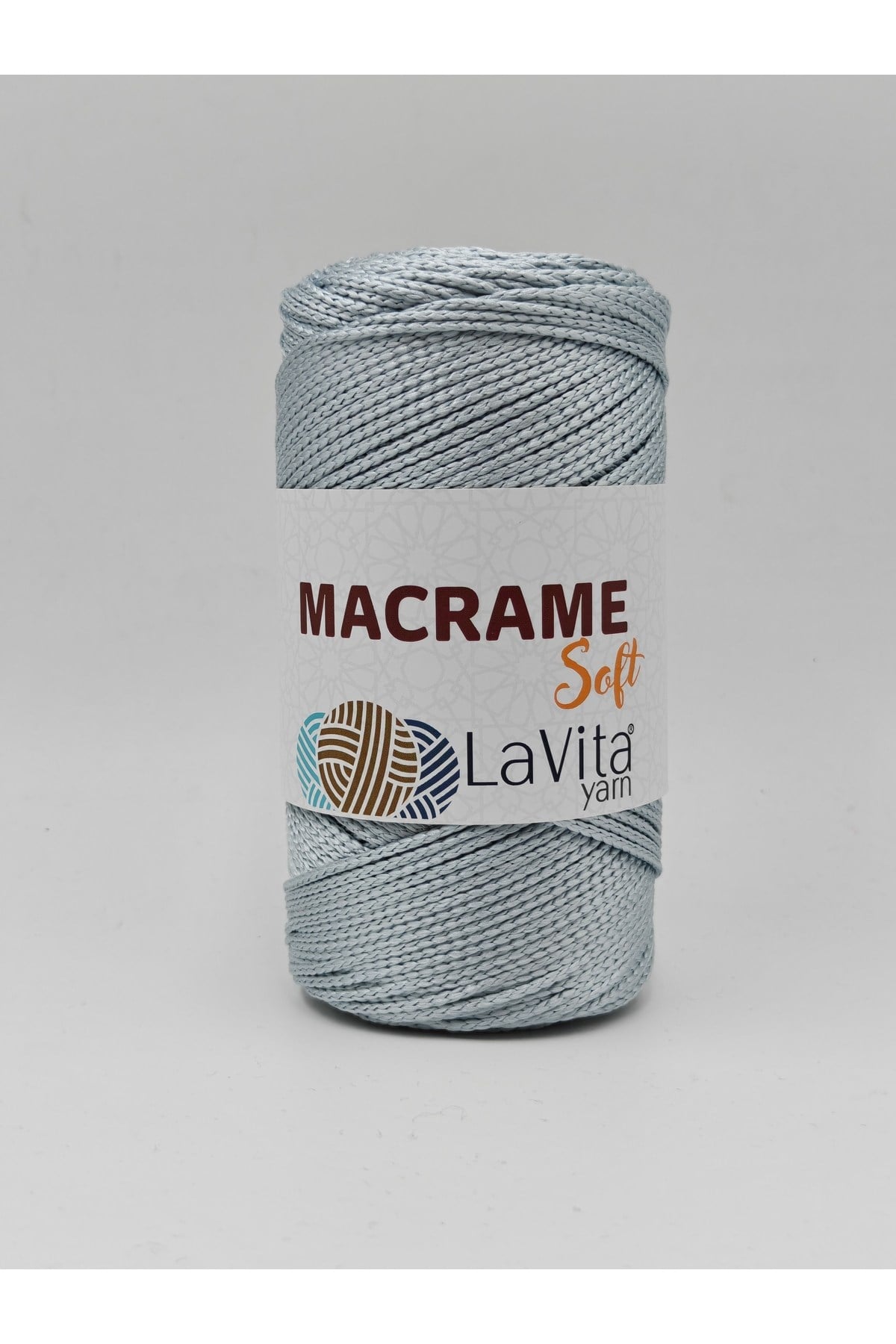 LaVita Macrame Soft El Örgü İpi %100 Polyester 200gr (5050 GÜMÜŞ)