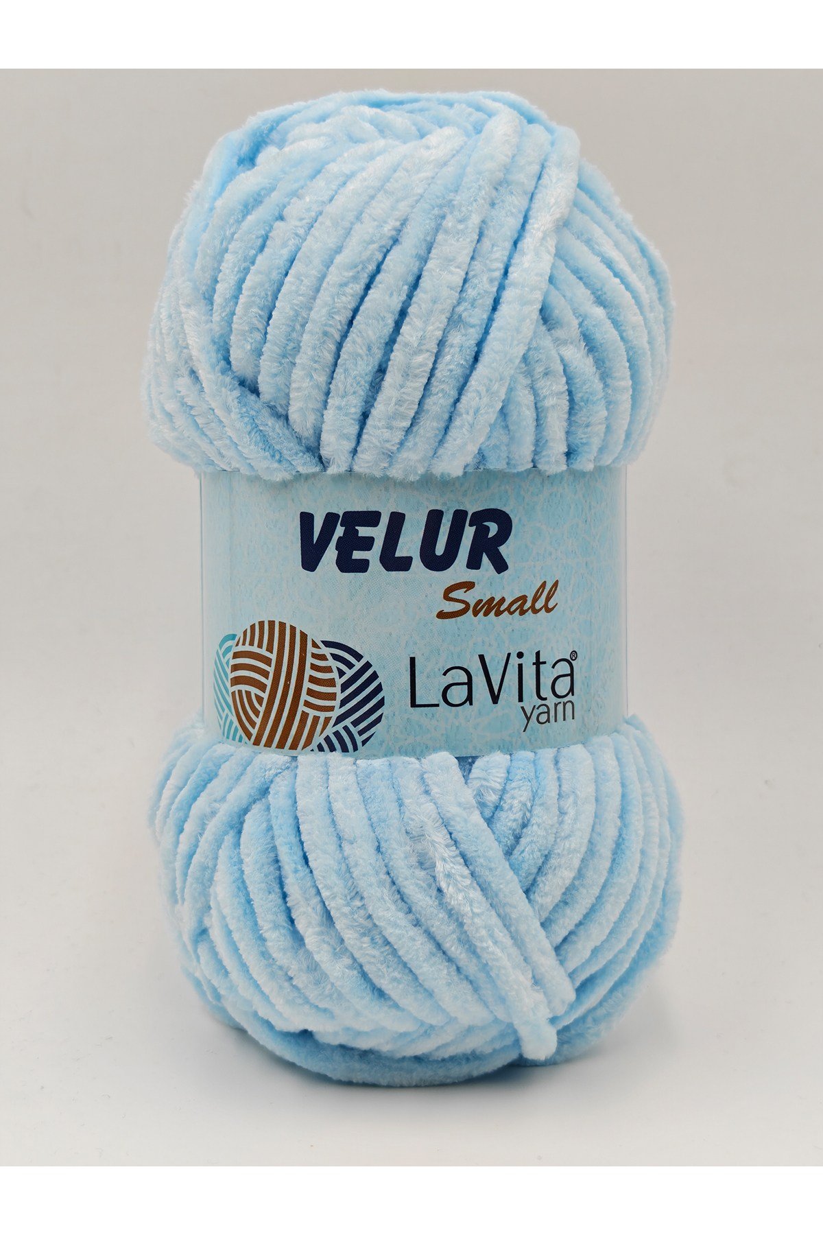 LaVita Velur Small Kadife El Örgü İpi %100 Polyester 50gr (5010 MAVİ)