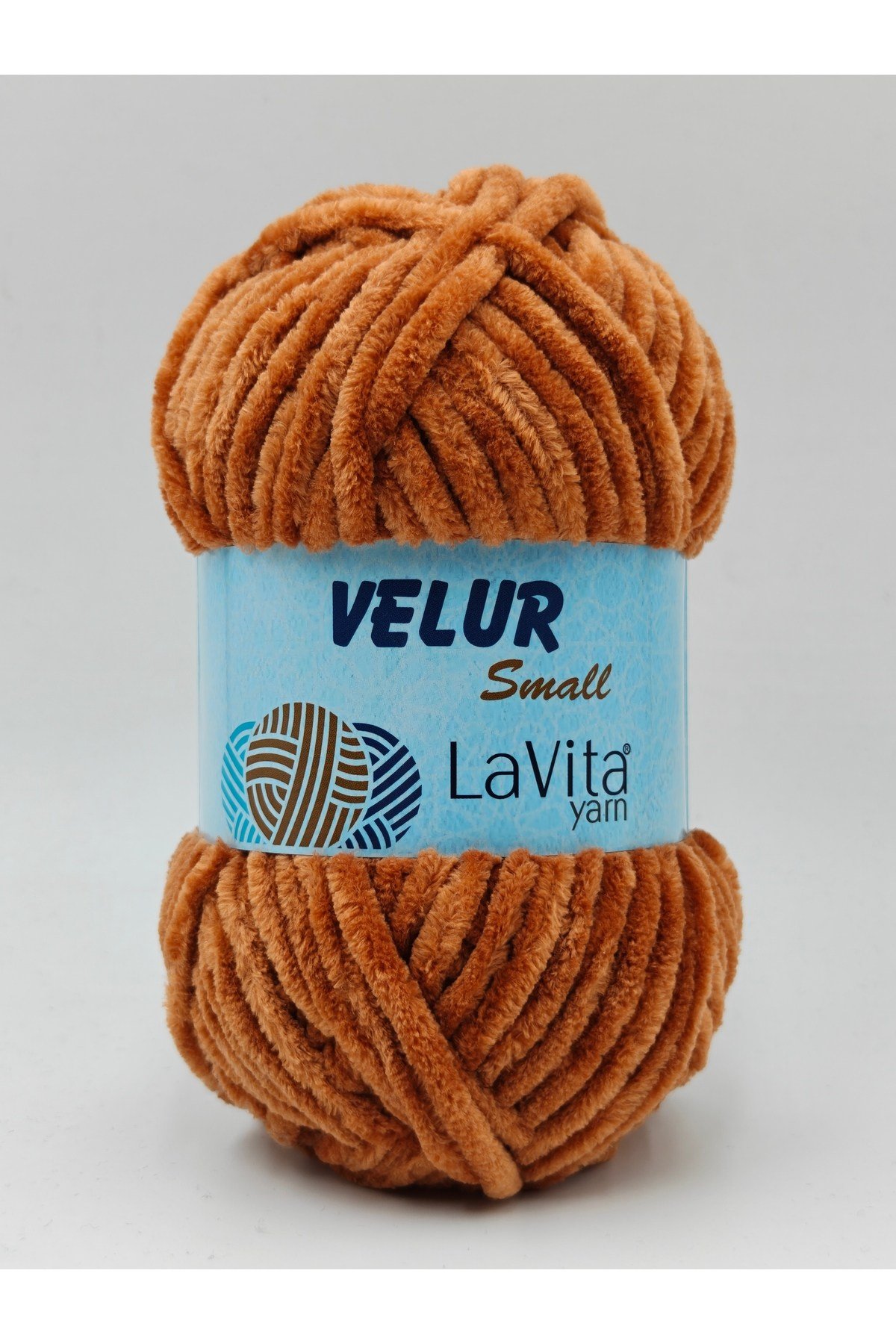 LaVita Velur Small Kadife El Örgü İpi %100 Polyester 50gr (7211 SÜTLÜ KAHVE)