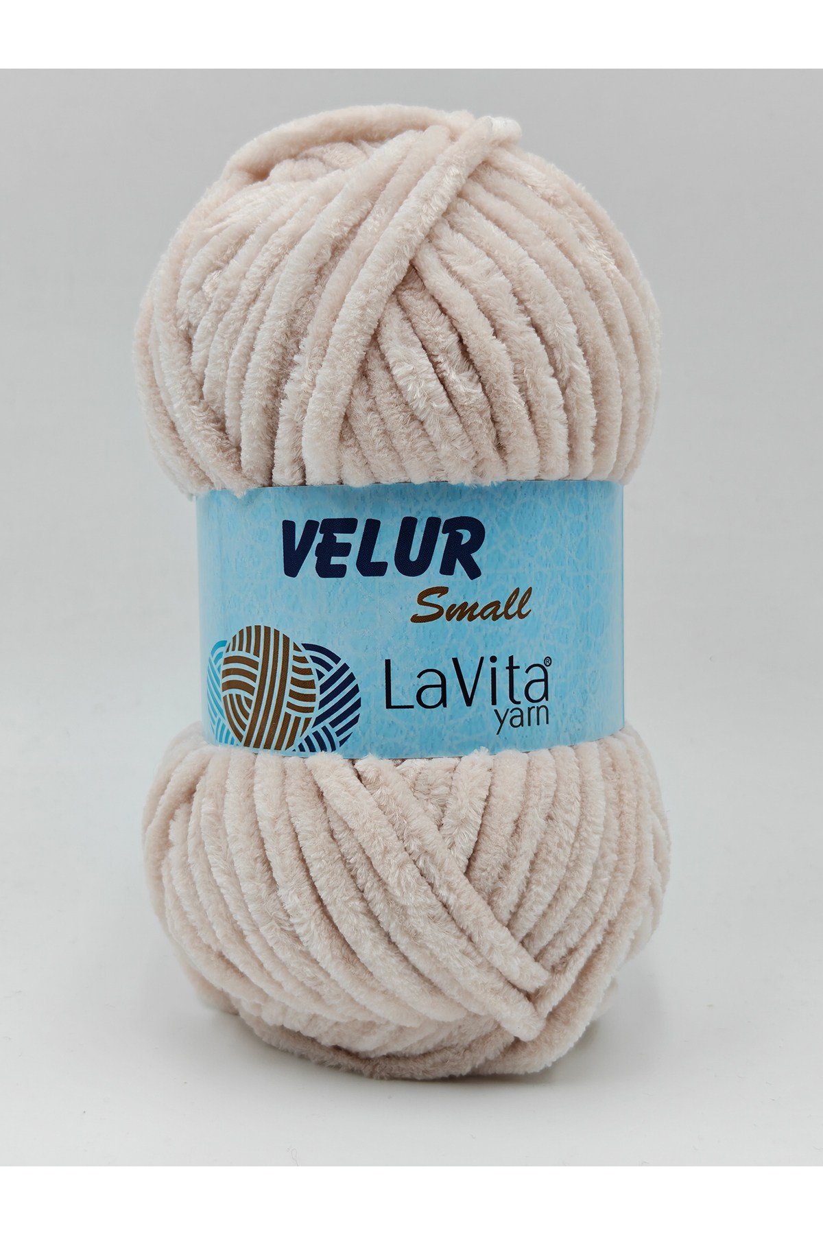 LaVita Velur Small Kadife El Örgü İpi %100 Polyester 50gr (1044 KREM)