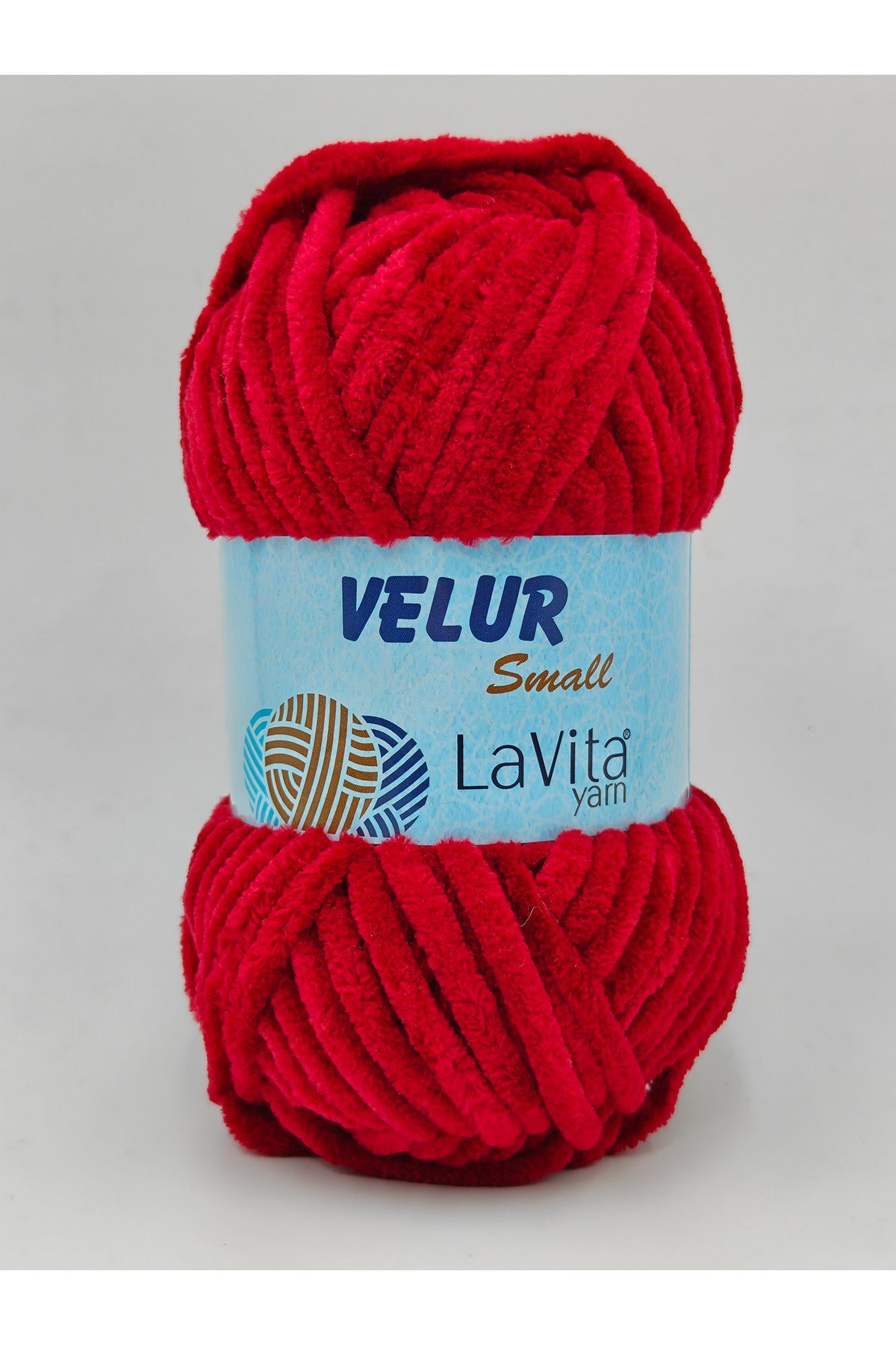 LaVita Velur Small Kadife El Örgü İpi %100 Polyester 50gr (4149 VİŞNE)