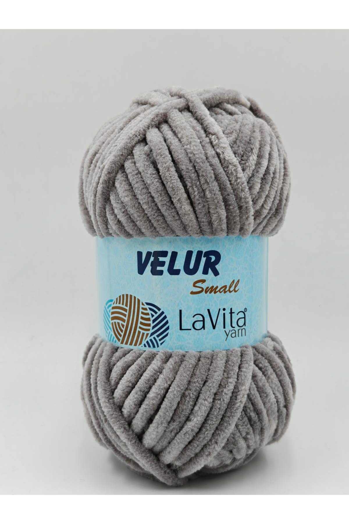 LaVita Velur Small Kadife El Örgü İpi %100 Polyester 50gr (6001 GRİ)