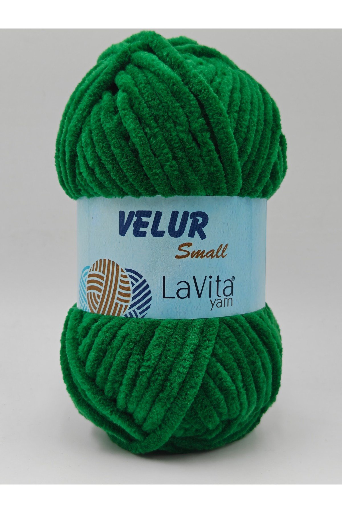 LaVita Velur Small Kadife El Örgü İpi %100 Polyester 50gr (8148 YEŞİL)