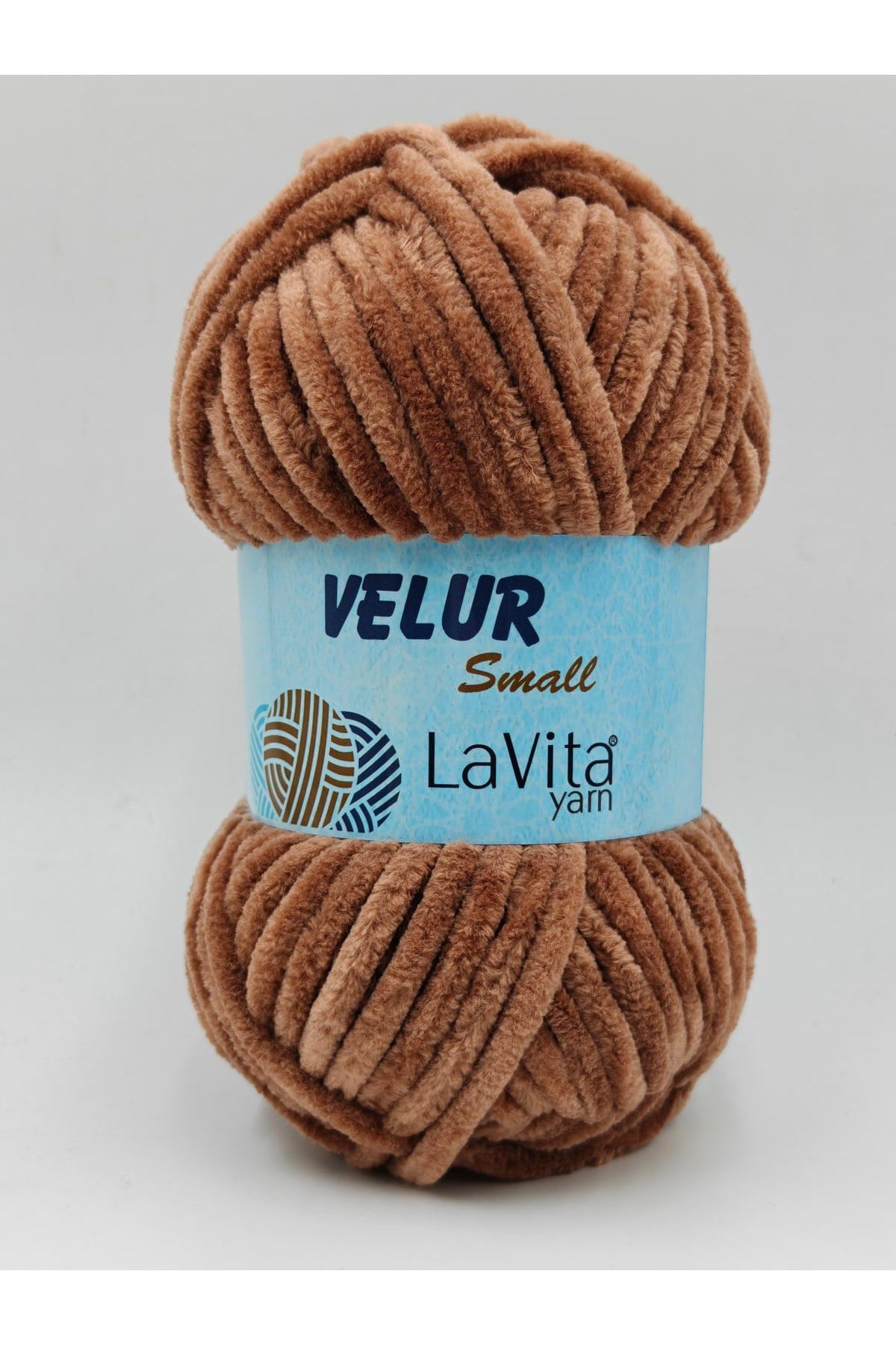 LaVita Velur Small Kadife El Örgü İpi %100 Polyester 50gr (7120 ORTA DEVE TÜYÜ)