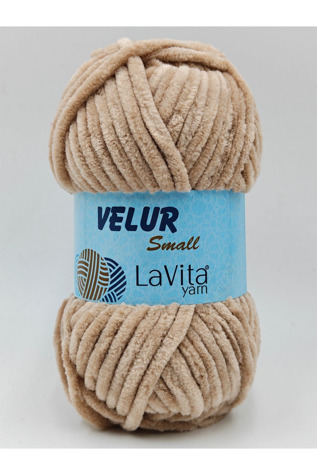 LaVita Velur Small Kadife El Örgü İpi %100 Polyester 50gr (7119 SAND)