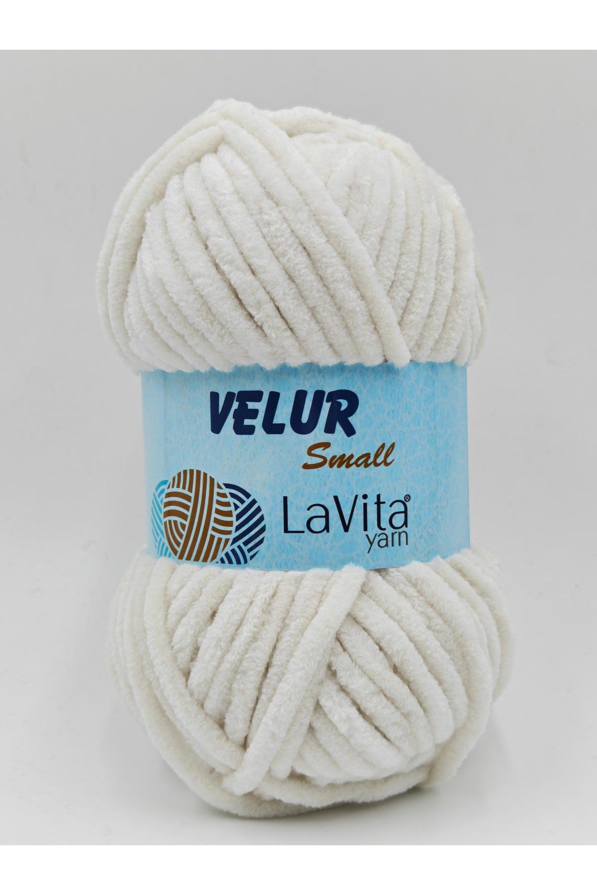 LaVita Velur Small Kadife El Örgü İpi %100 Polyester 50gr (1040 FİL DİŞİ)