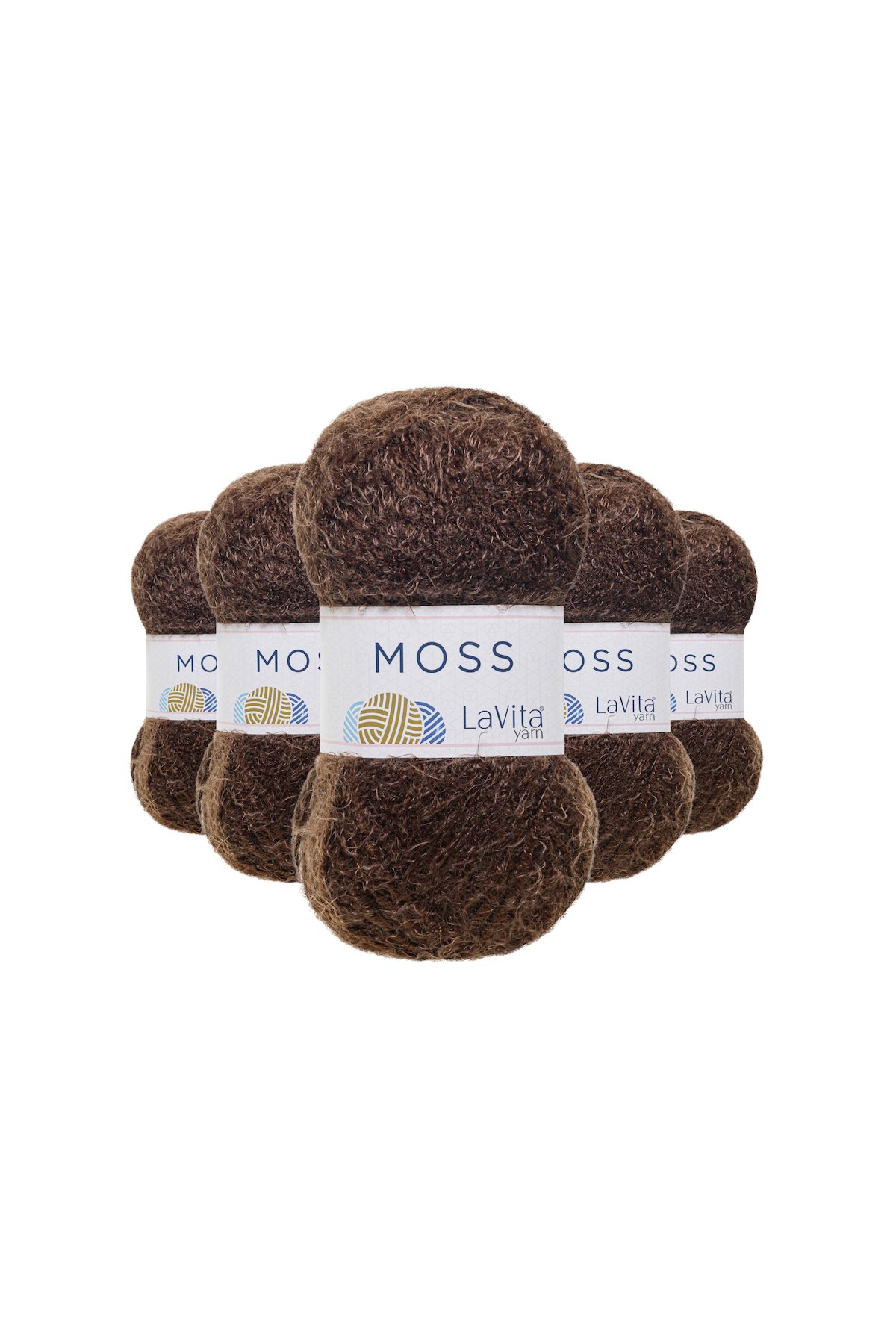 Moss Tüylü El Örgü İpi %45 Polyamid %55 Premium Akrilik 100gr (7235 KAHVE)