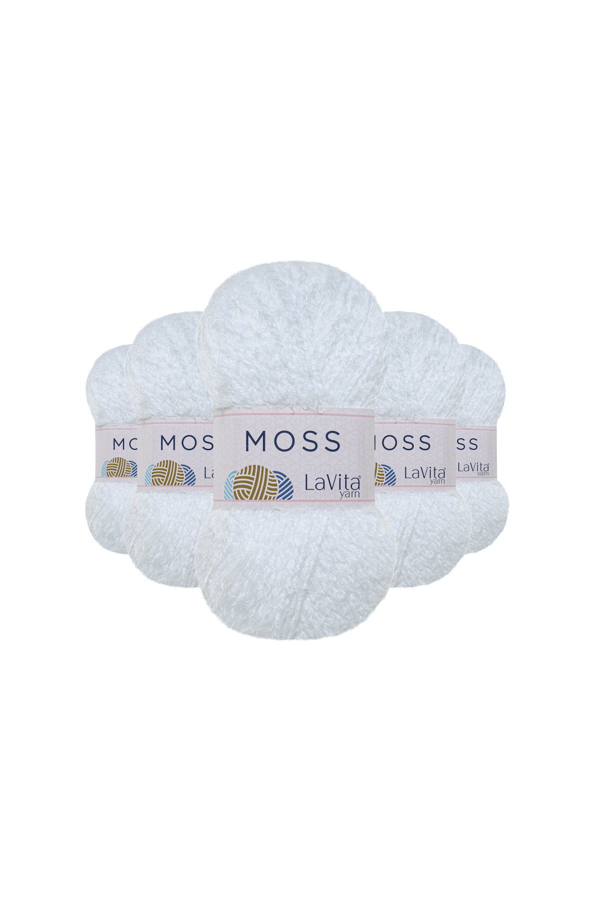 Moss Tüylü El Örgü İpi %45 Polyamid %55 Premium Akrilik 500gr 5 ADET (9501 OPTİK)