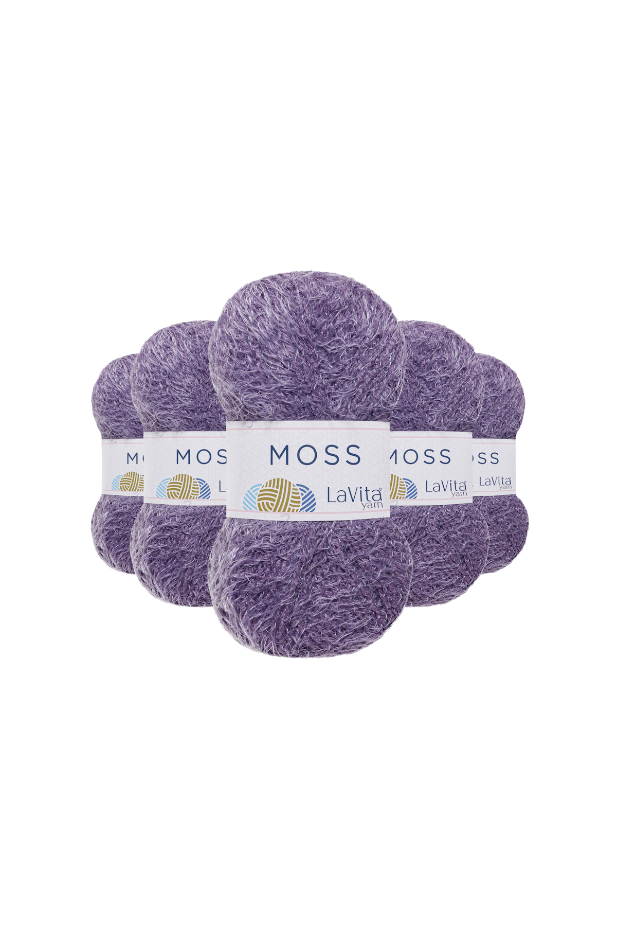 Moss Tüylü El Örgü İpi %45 Polyamid %55 Premium Akrilik 500gr 5 ADET (4161 EFLATUN)
