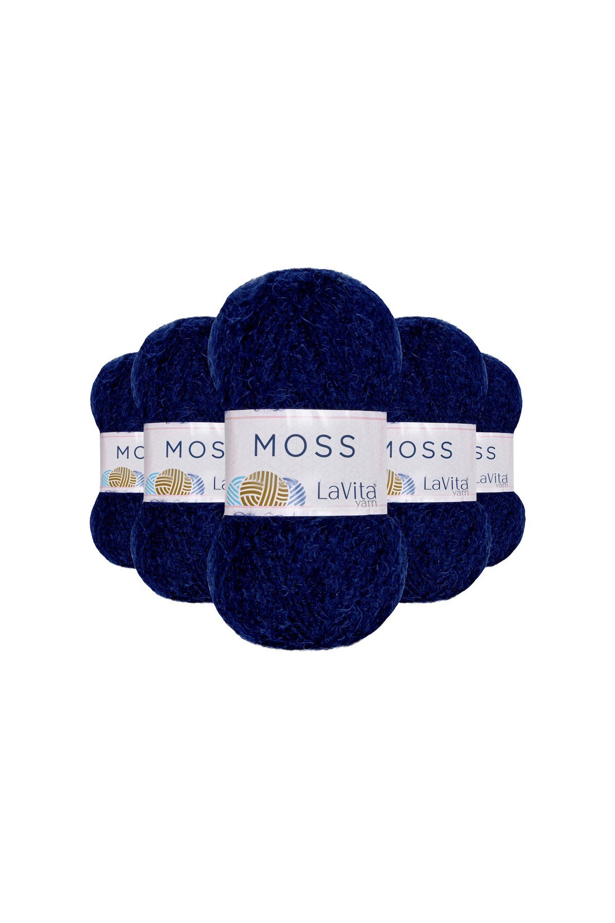 Moss Tüylü El Örgü İpi %45 Polyamid %55 Premium Akrilik 500gr 5 ADET (5312 SAKS)