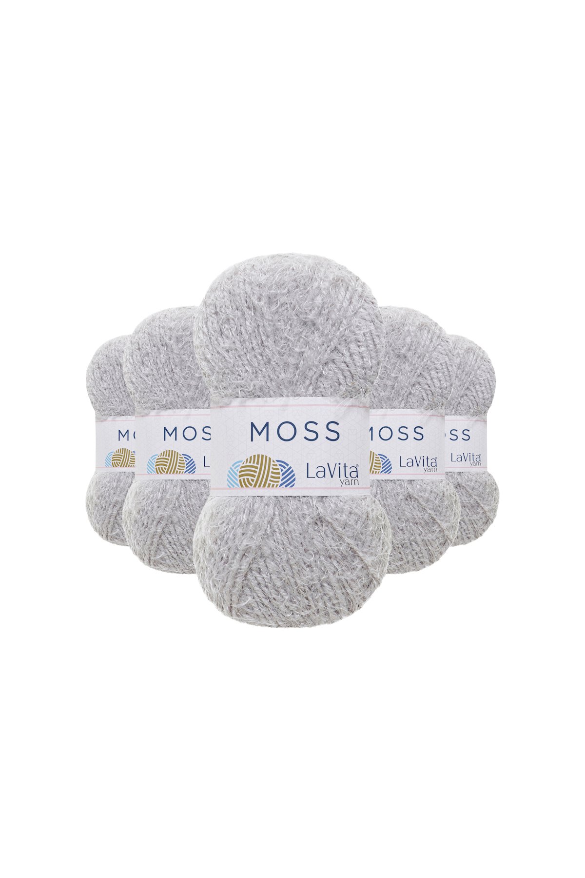 Moss Tüylü El Örgü İpi %45 Polyamid %55 Premium Akrilik 500gr 5 ADET (4126 LİLA)