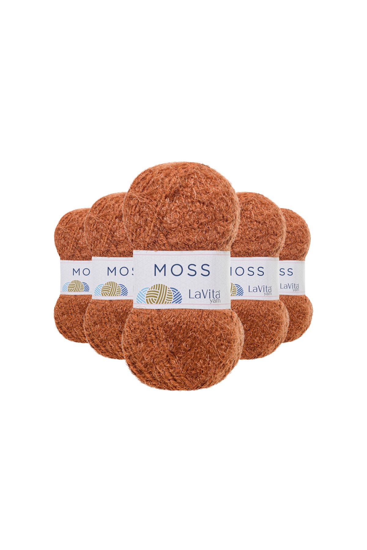 Moss Tüylü El Örgü İpi %45 Polyamid %55 Premium Akrilik 500gr 5 ADET (7233 TARÇIN)