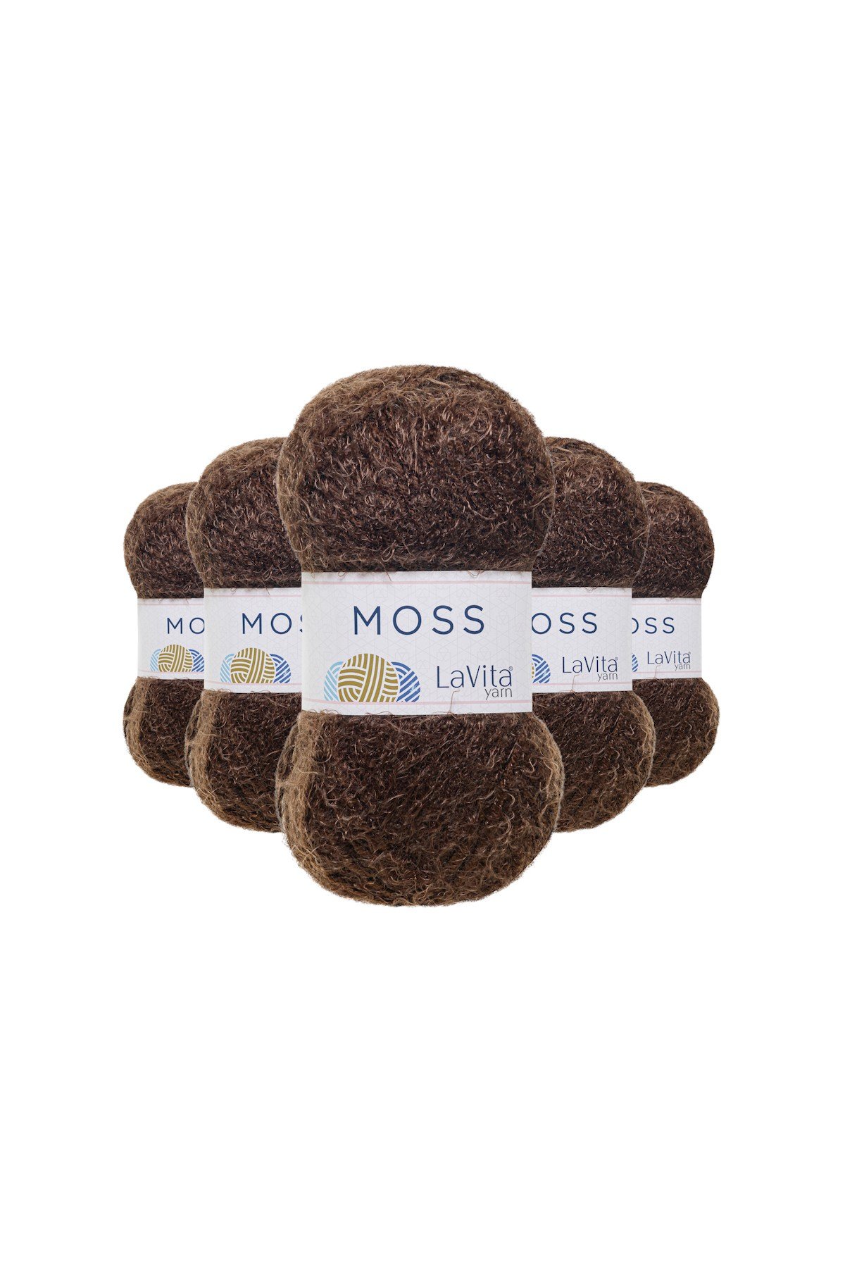 Moss Tüylü El Örgü İpi %45 Polyamid %55 Premium Akrilik 100gr (7235 KAHVE)