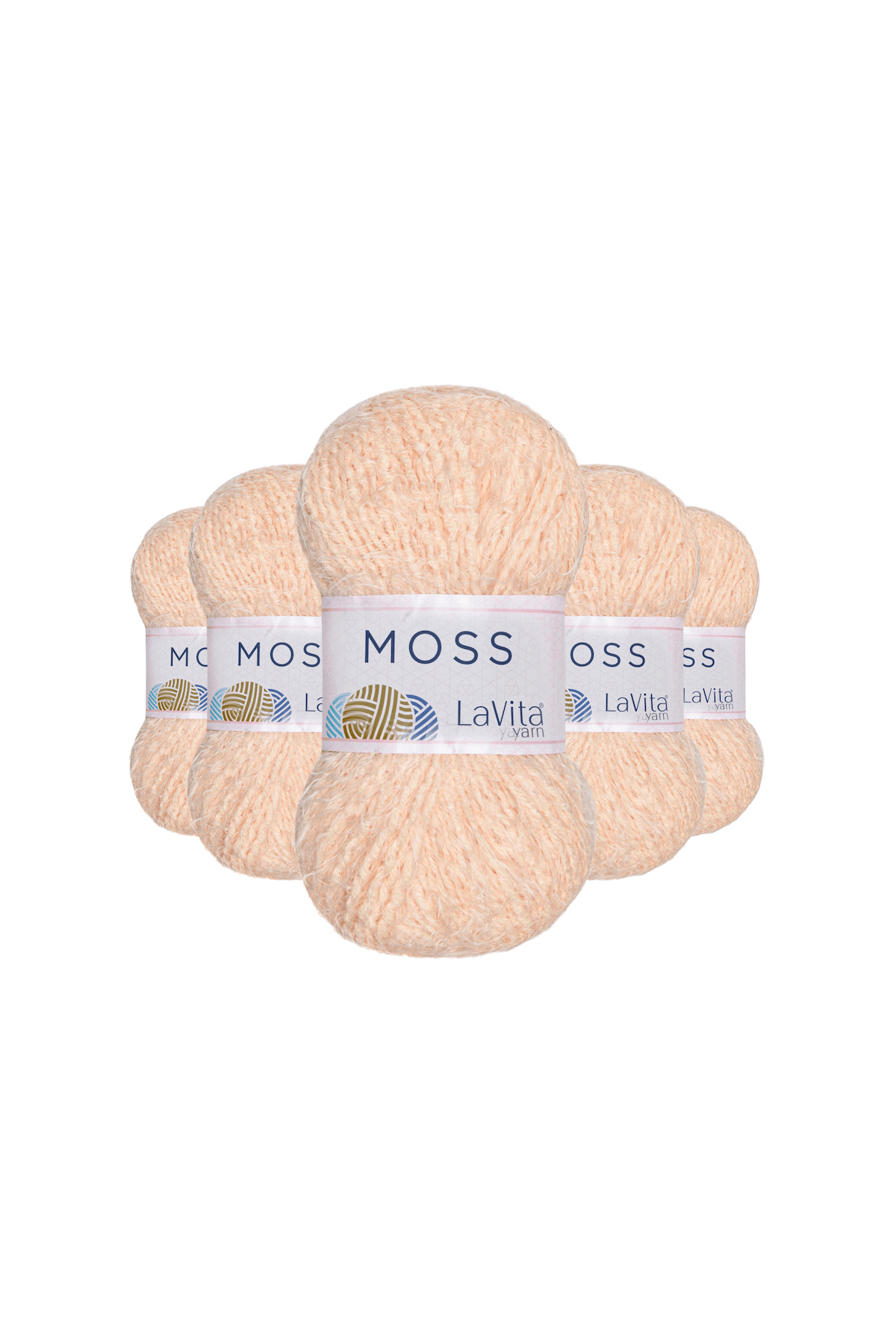 Moss Tüylü El Örgü İpi %45 Polyamid %55 Premium Akrilik 500gr 5 ADET (9541 SOMON)