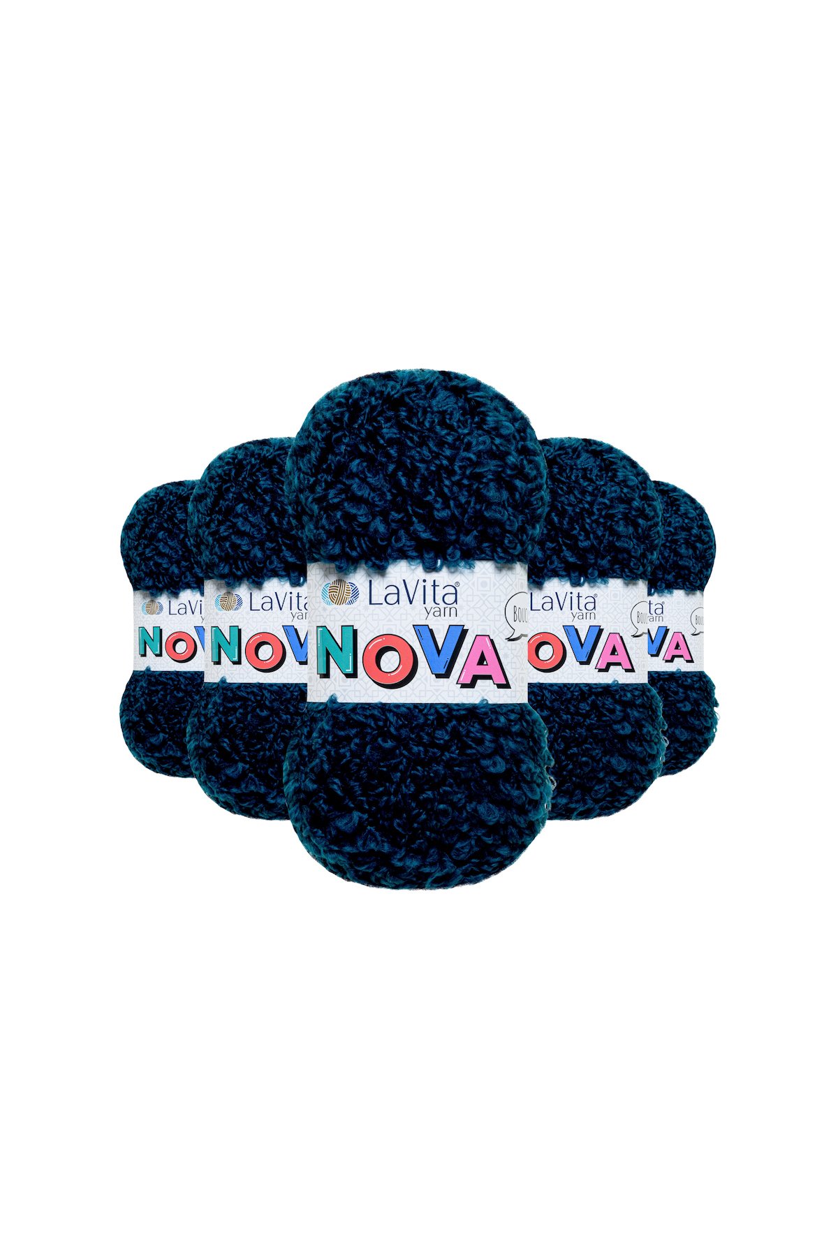 Nova El Örgü İpi %20 Polyester %80 Akrilik 500gr 5 ADET (LN5206 ORTA PETROL)