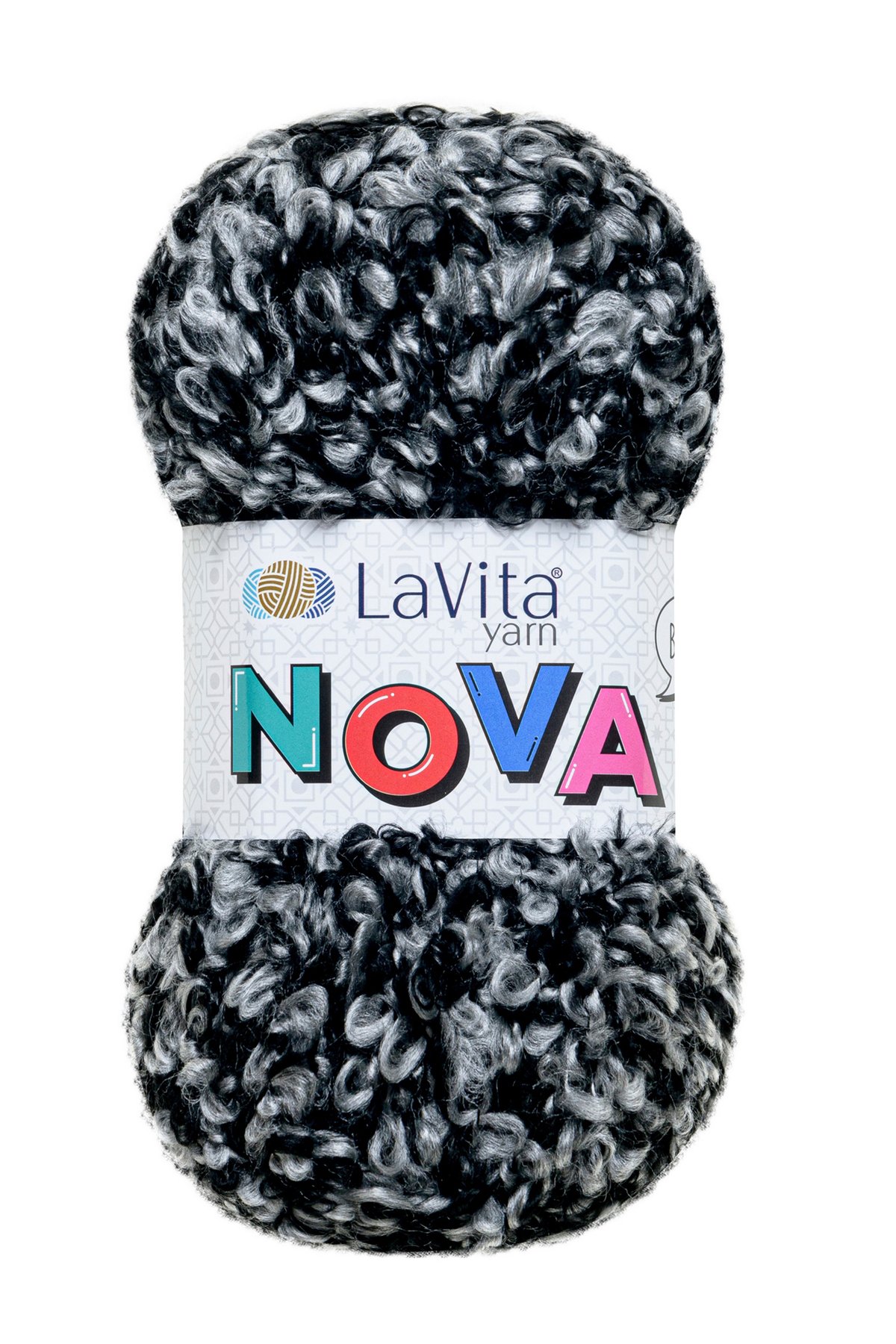 Nova El Örgü İpi %20 Polyester %80 Akrilik 100gr (LN1535 SİYAH KÜL)