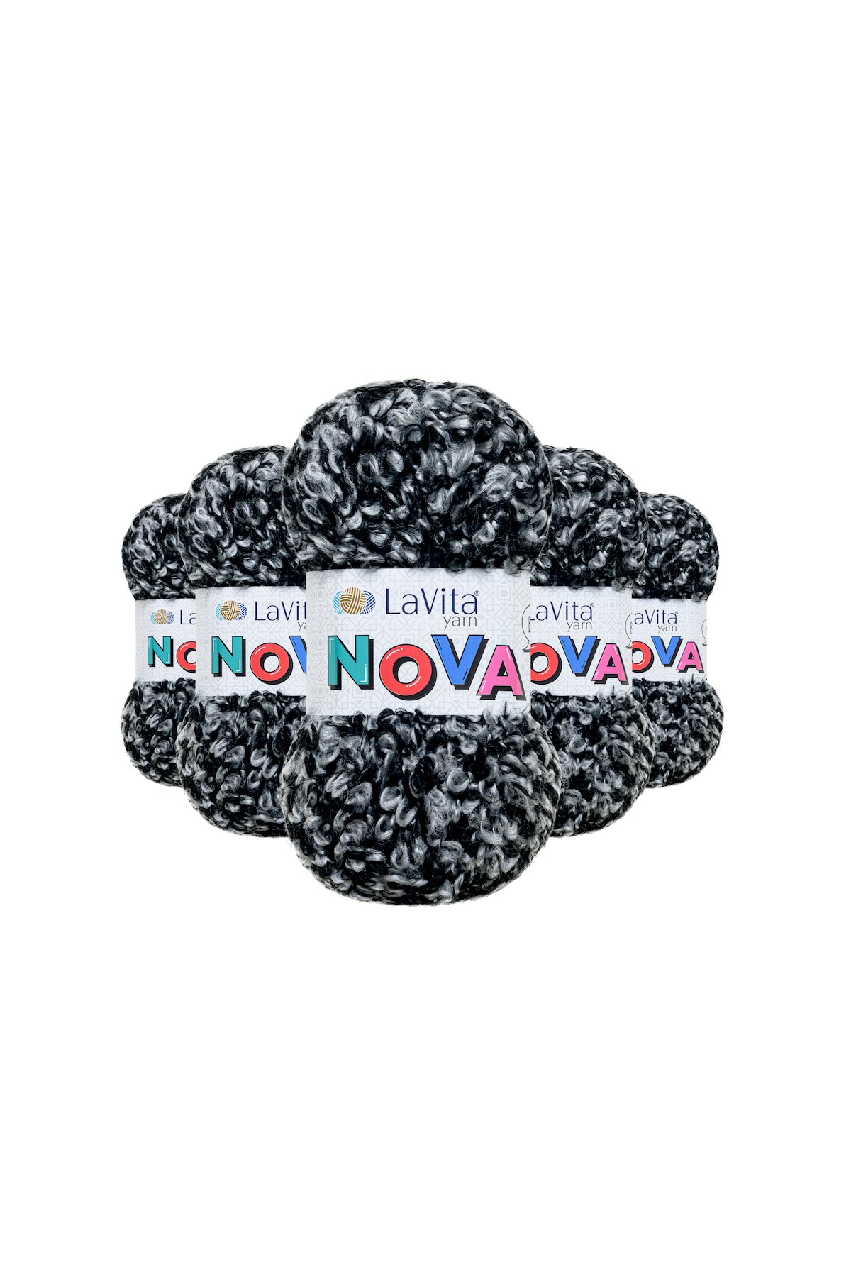 Nova El Örgü İpi %20 Polyester %80 Akrilik 500gr 5 ADET (LN1533 BORDO KÜL)