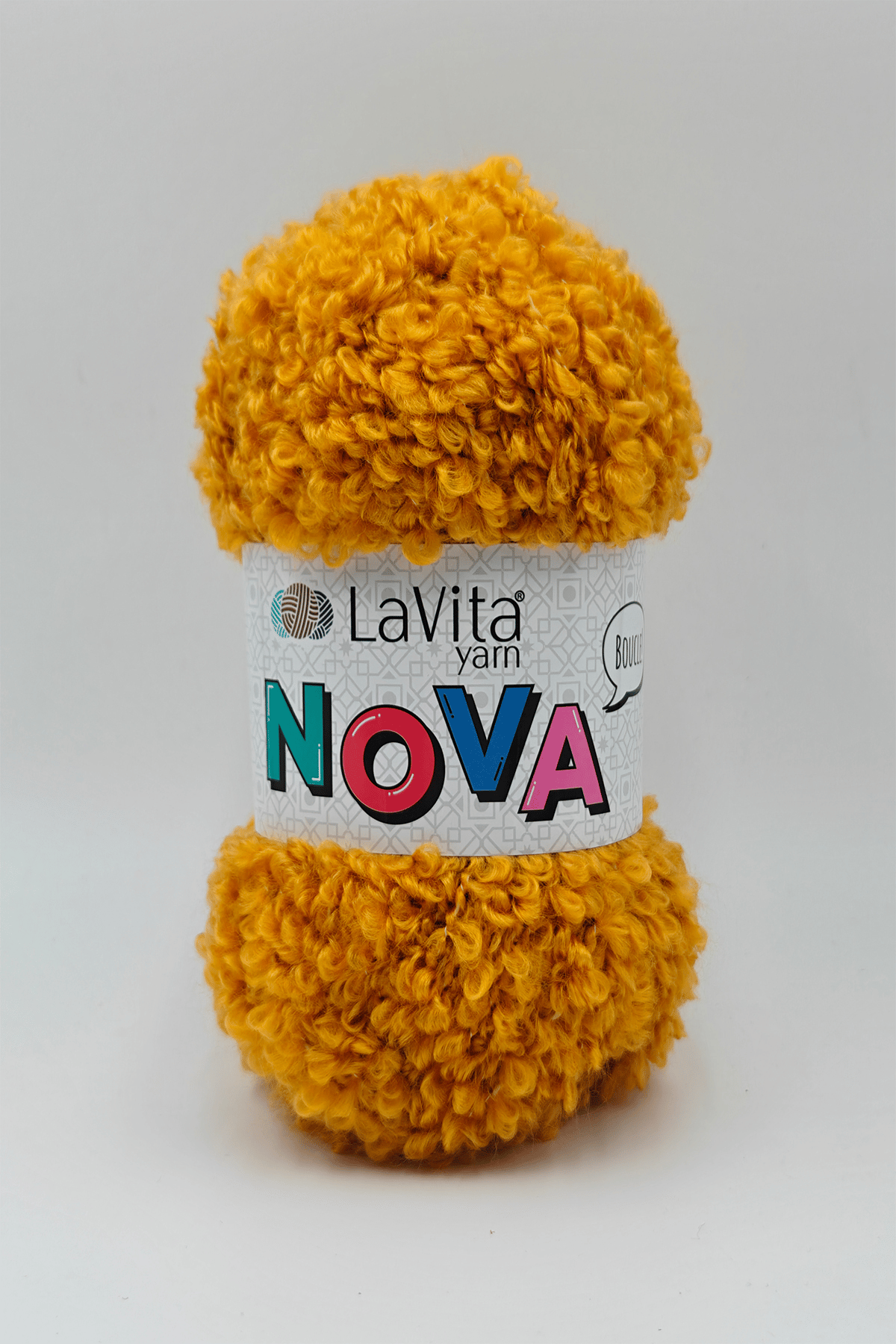 Nova El Örgü İpi %20 Polyester %80 Akrilik 100gr (LN2010 KOYU SARI)