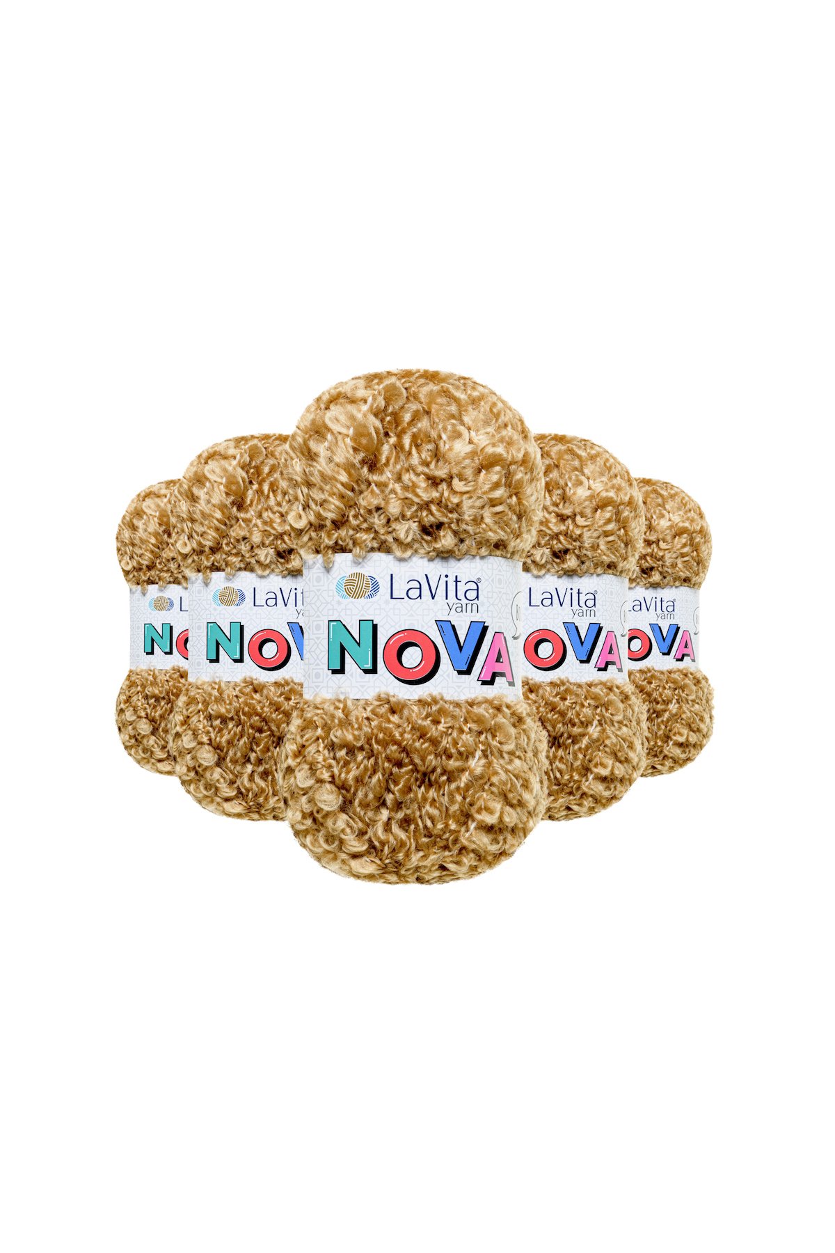 Nova El Örgü İpi %20 Polyester %80 Akrilik 500gr 5 ADET (LN7101 BAL)