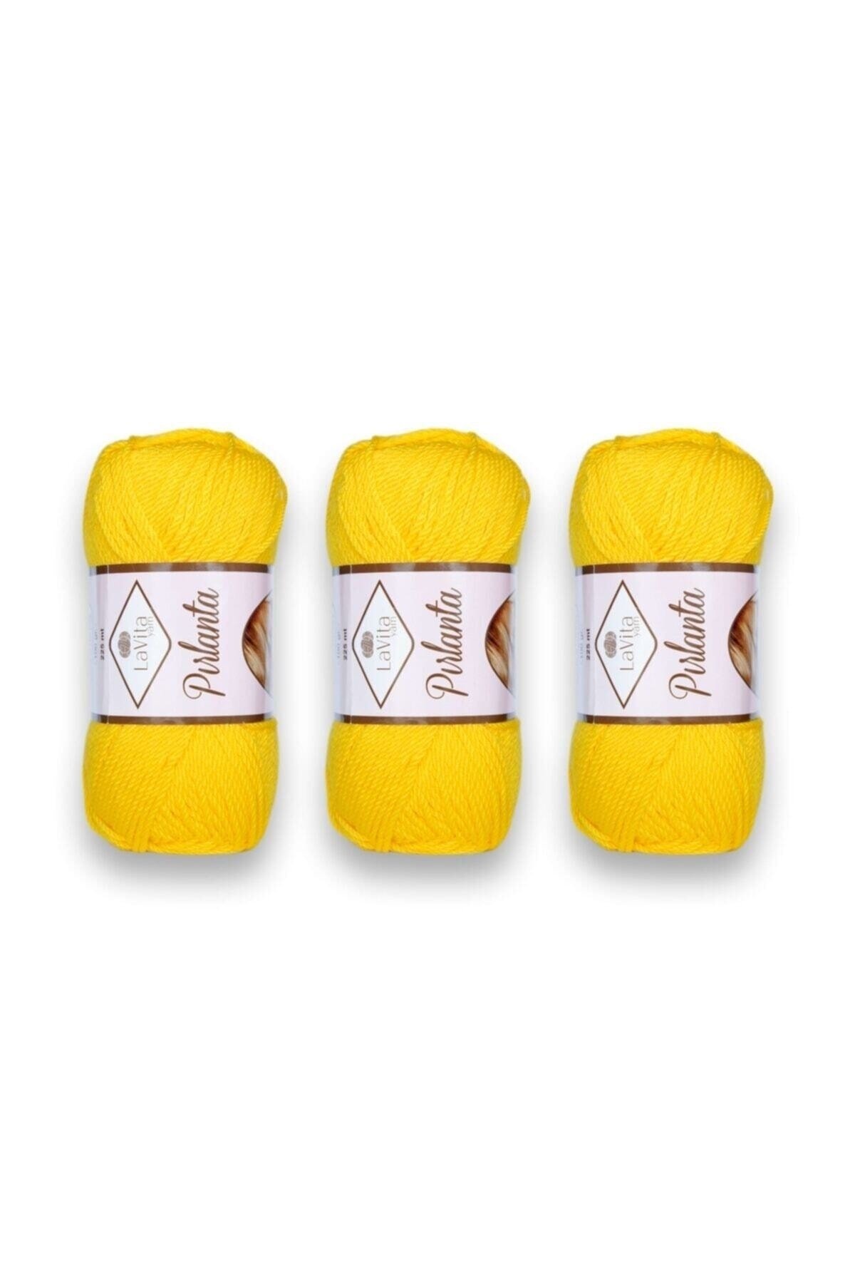 Pırlanta Amigurumi El Örgü Ipliği, Taka Yarn, (9515-SARI) (