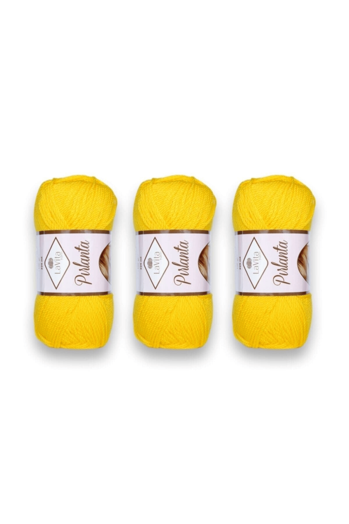 Pırlanta Amigurumi El Örgü Ipliği, Taka Yarn, (9515-SARI) (