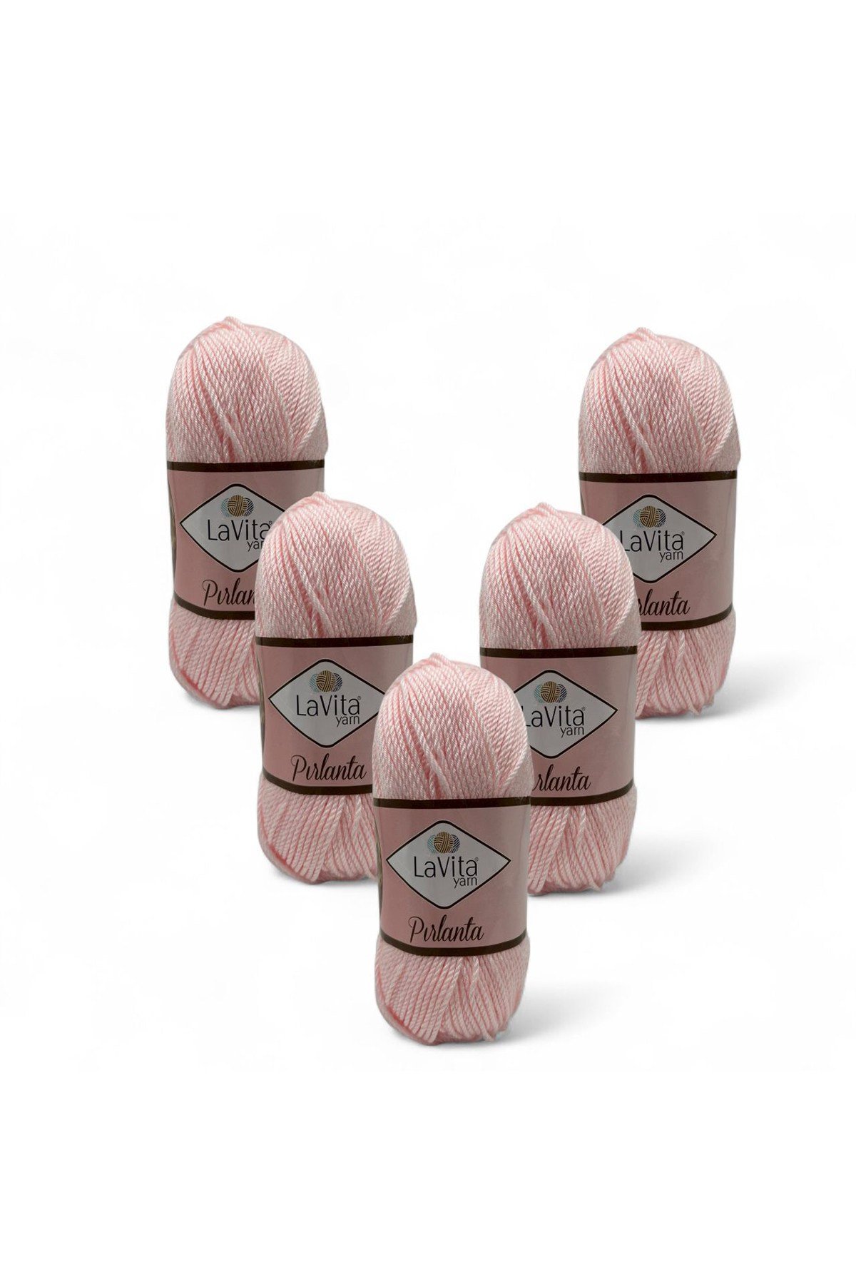 Pırlanta El Örgü İpi %100 Akrilik 500gr 5 ADET (4133 AÇIK PEMBE)
