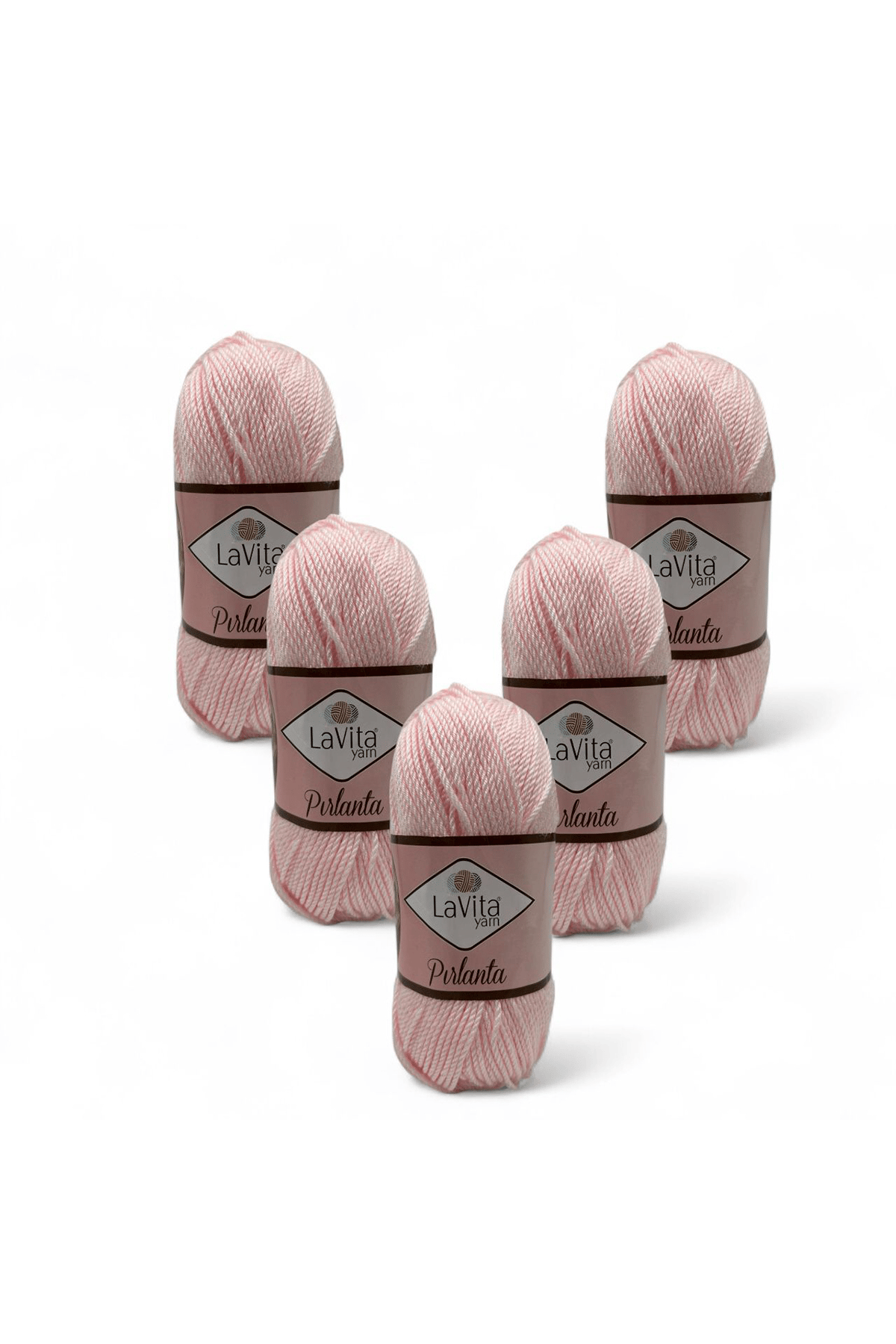 Pırlanta El Örgü İpi %100 Akrilik 500gr 5 ADET (4133 AÇIK PEMBE)