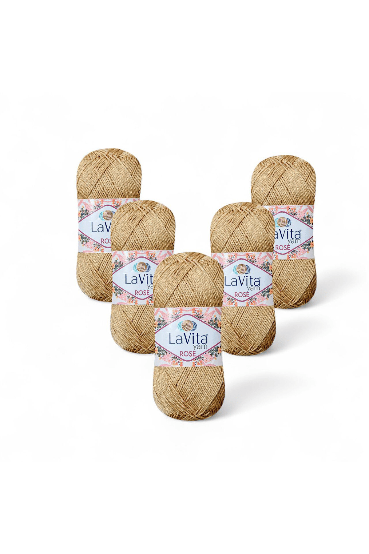 Rose El Örgü İpi %100 Akrilik 500gr 5 ADET (7123 BEJ)