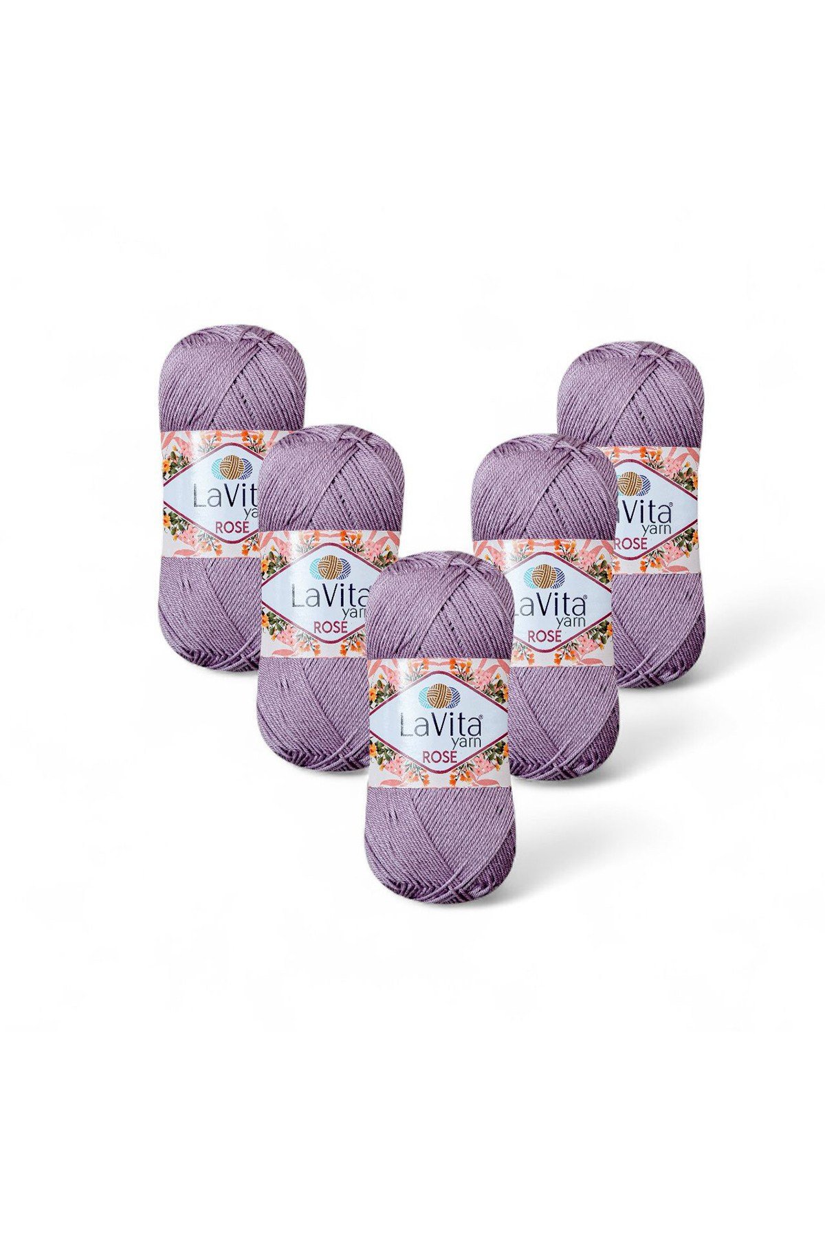 Rose El Örgü İpi %100 Akrilik 500gr 5 ADET (5130 EFLATUN)