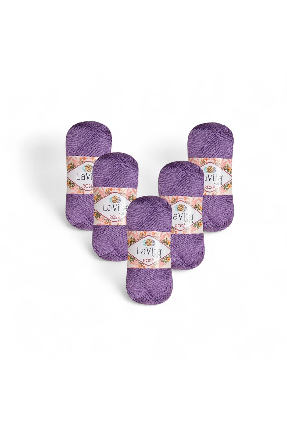 Rose El Örgü İpi %100 Akrilik 500gr 5 ADET (5130 EFLATUN)