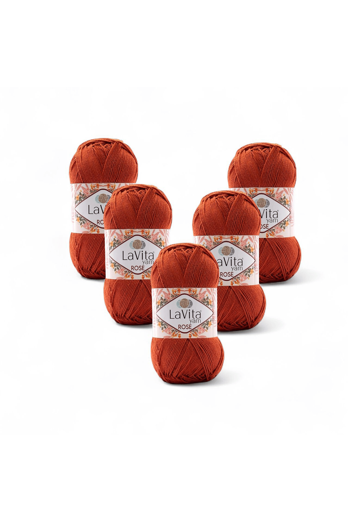 Rose El Örgü İpi %100 Akrilik 500gr 5 ADET (2321 TURUNCU)