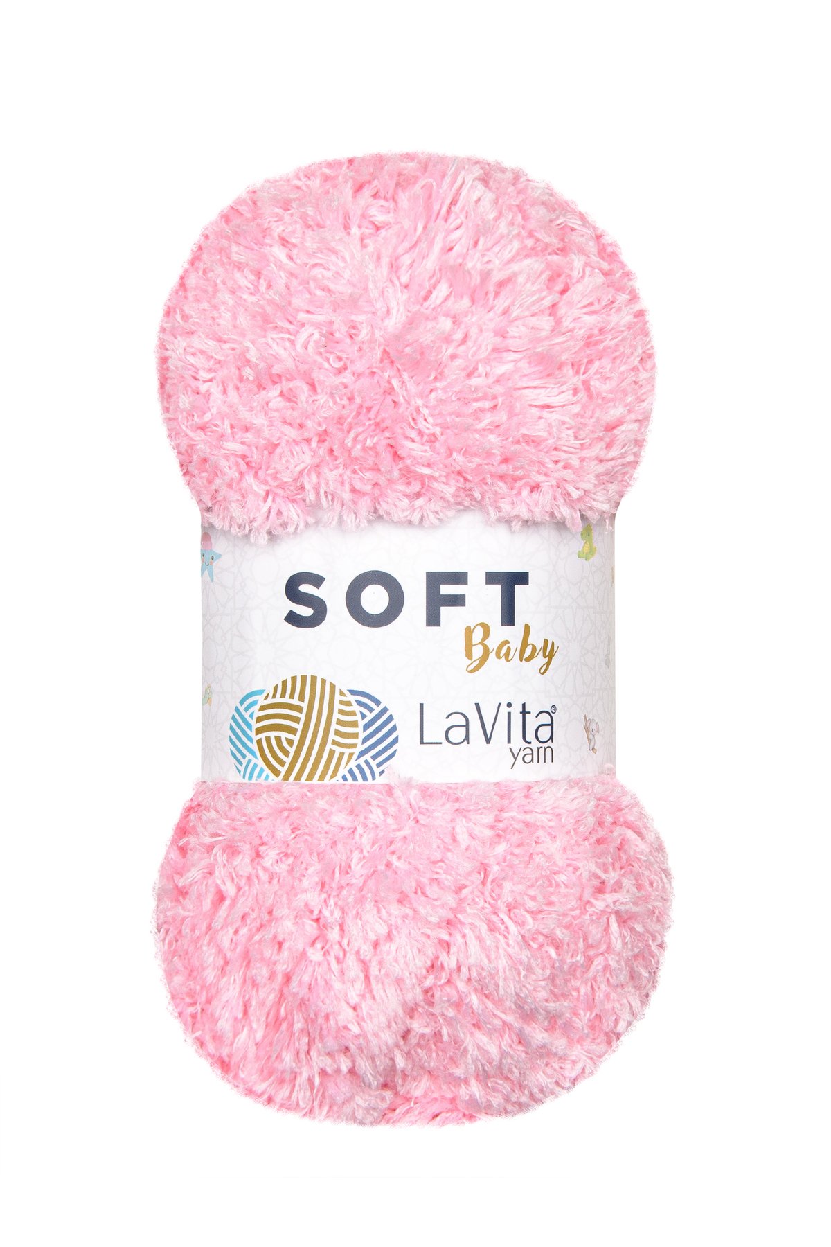 Soft El Örgü Ipi %100 Soft Polyester 100gr (4007 BEBE PEMBE)