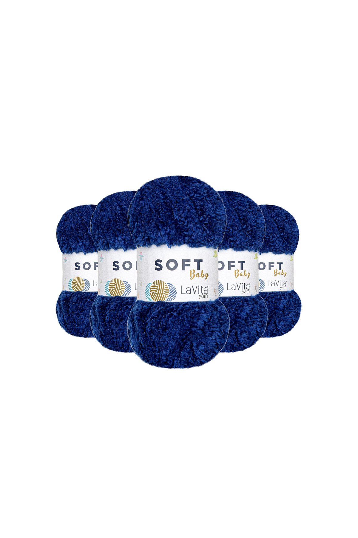 Soft El Örgü İpi %100 Soft Polyester 100gr (5042 MARİN)
