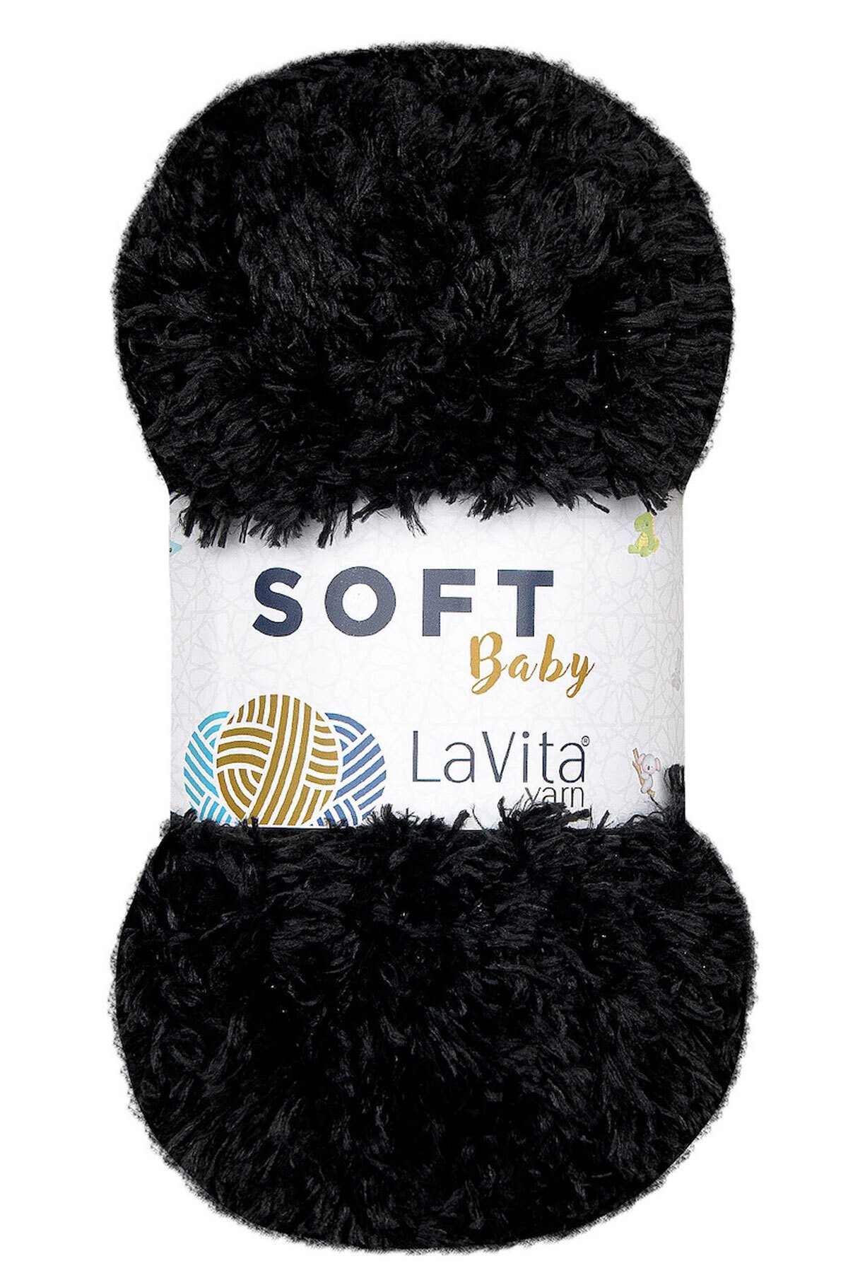 Soft El Örgü Ipi %100 Soft Polyester 100gr (6500 SİYAH)