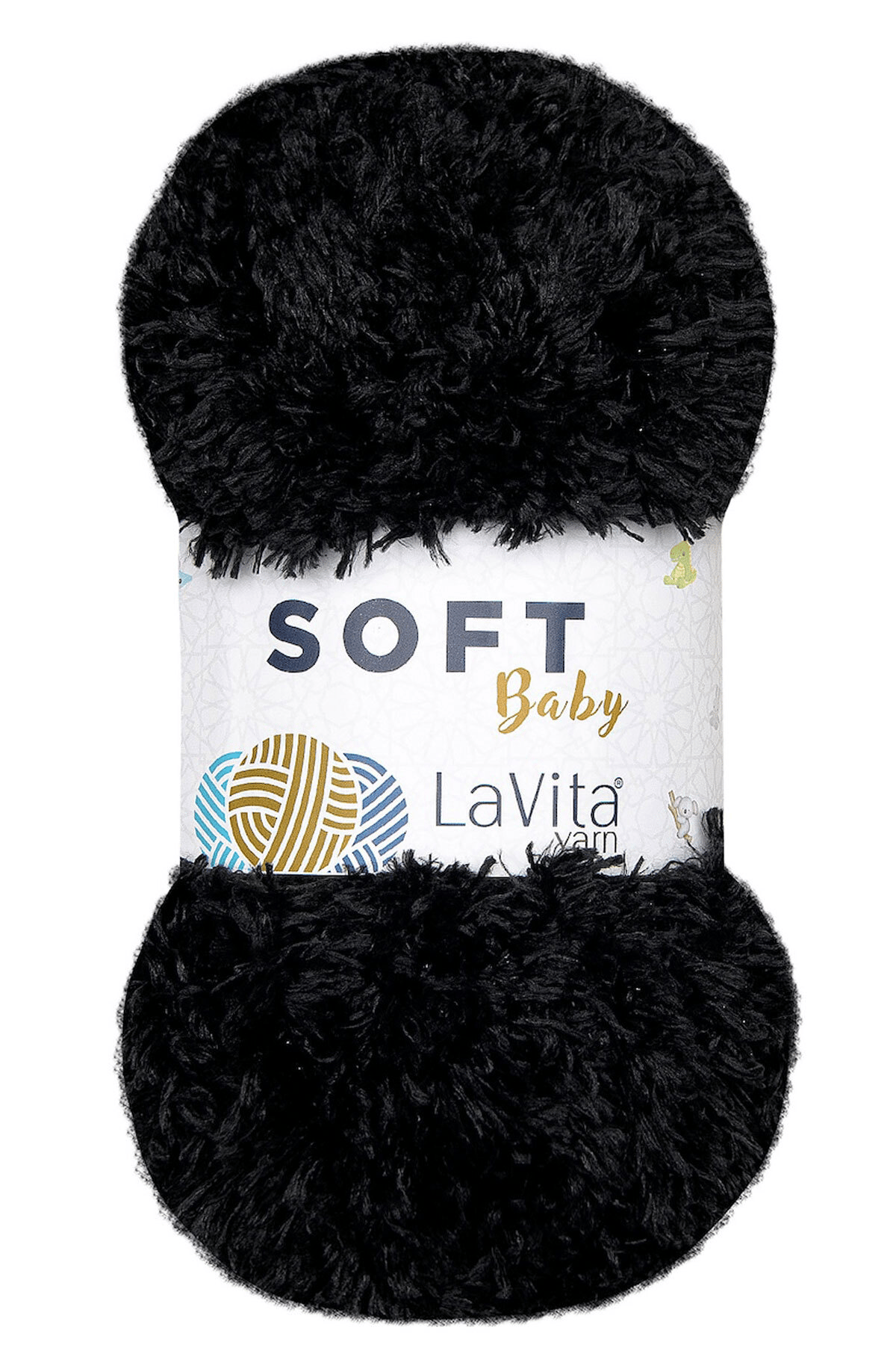 Soft El Örgü Ipi %100 Soft Polyester 100gr (6500 SİYAH)