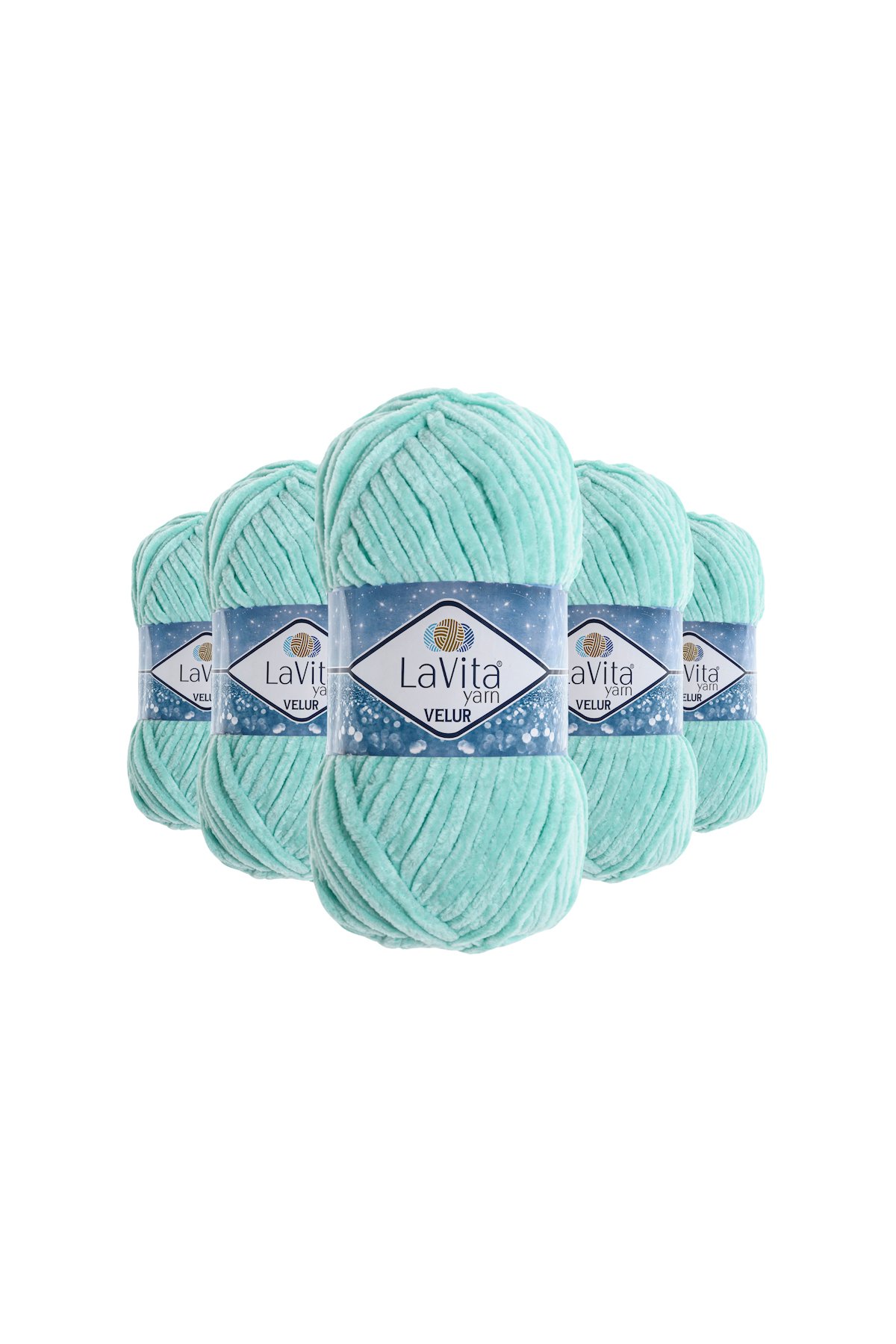 Velur Kadife El Örgü İpi %100 Polyester 500gr 5 ADET (8207 KOYU MİNT)
