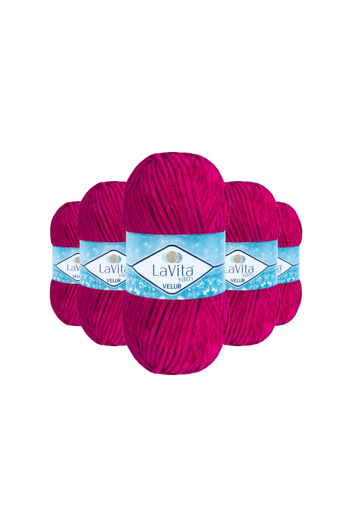 Velur Kadife El Örgü İpi %100 Polyester 500gr 5 ADET (4136 K.PEMBE)