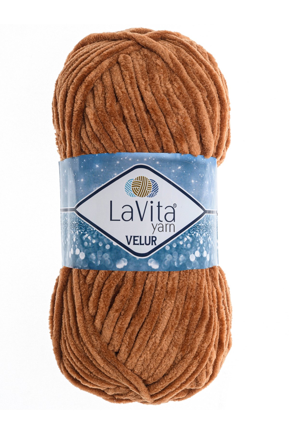 Velur Kadife El Örgü Ipi %100 Polyester 100gr (7211 S.KAHVE)