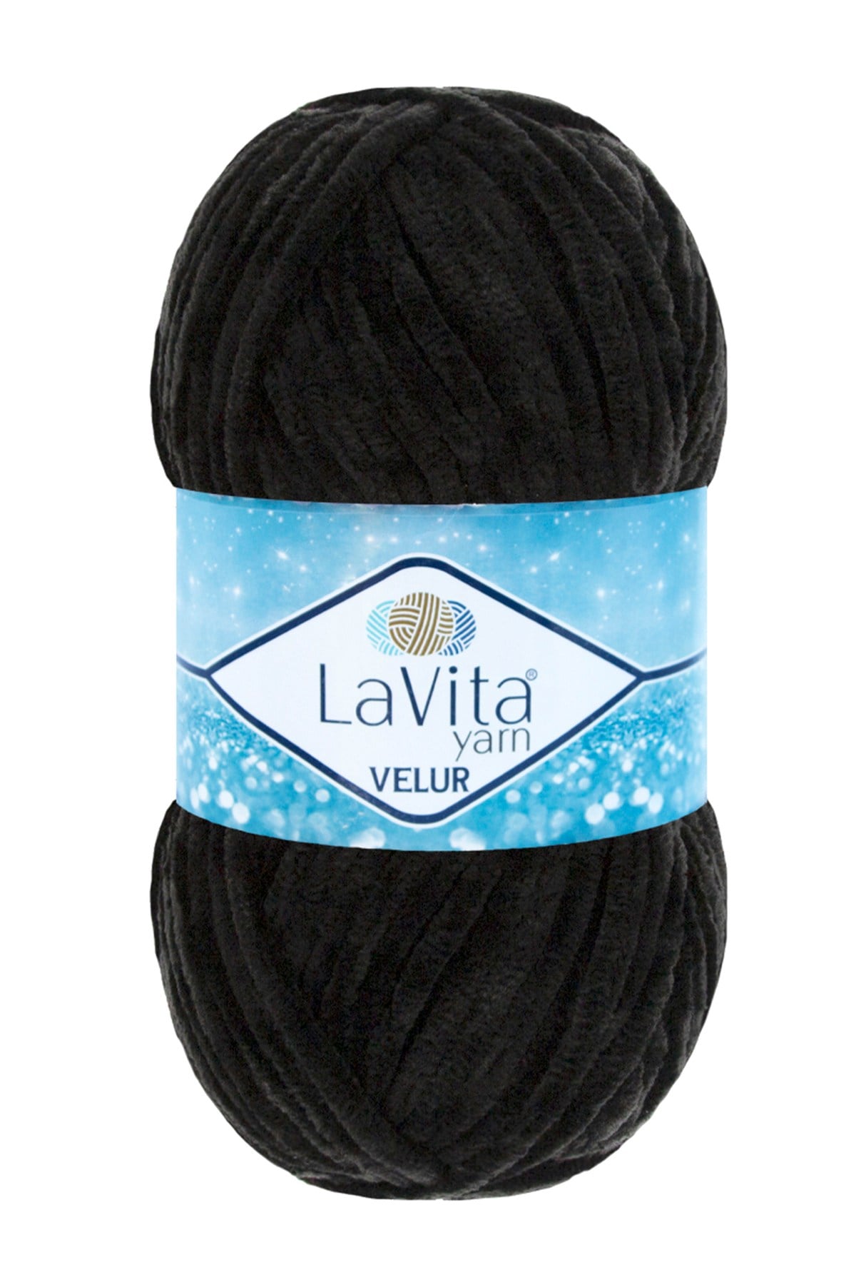 Velur Kadife El Örgü Ipi %100 Polyester 100gr (6500 SİYAH)