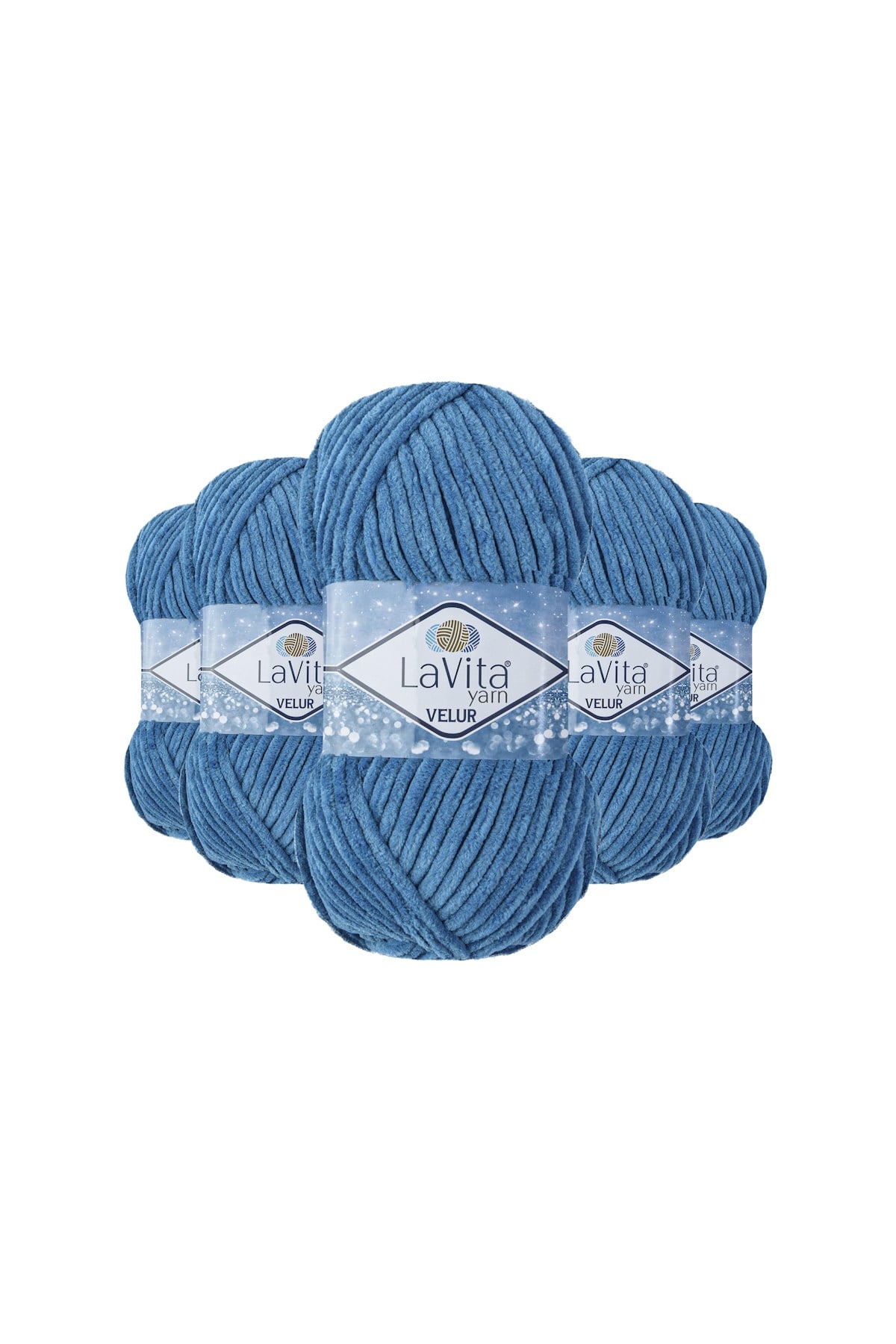 Velur Kadife El Örgü İpi %100 Polyester 500gr 5 ADET (5056 PETROL)