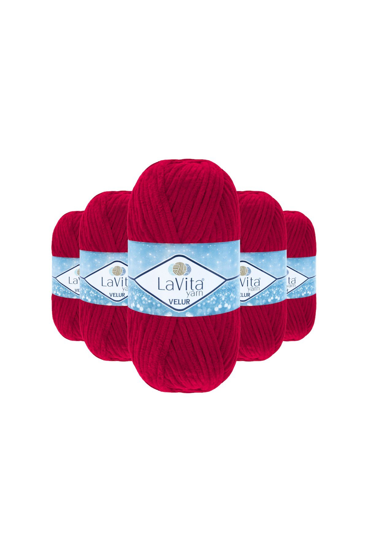 Velur Kadife El Örgü İpi %100 Polyester 500gr 5 ADET (2313 NAR ÇİÇEĞİ)